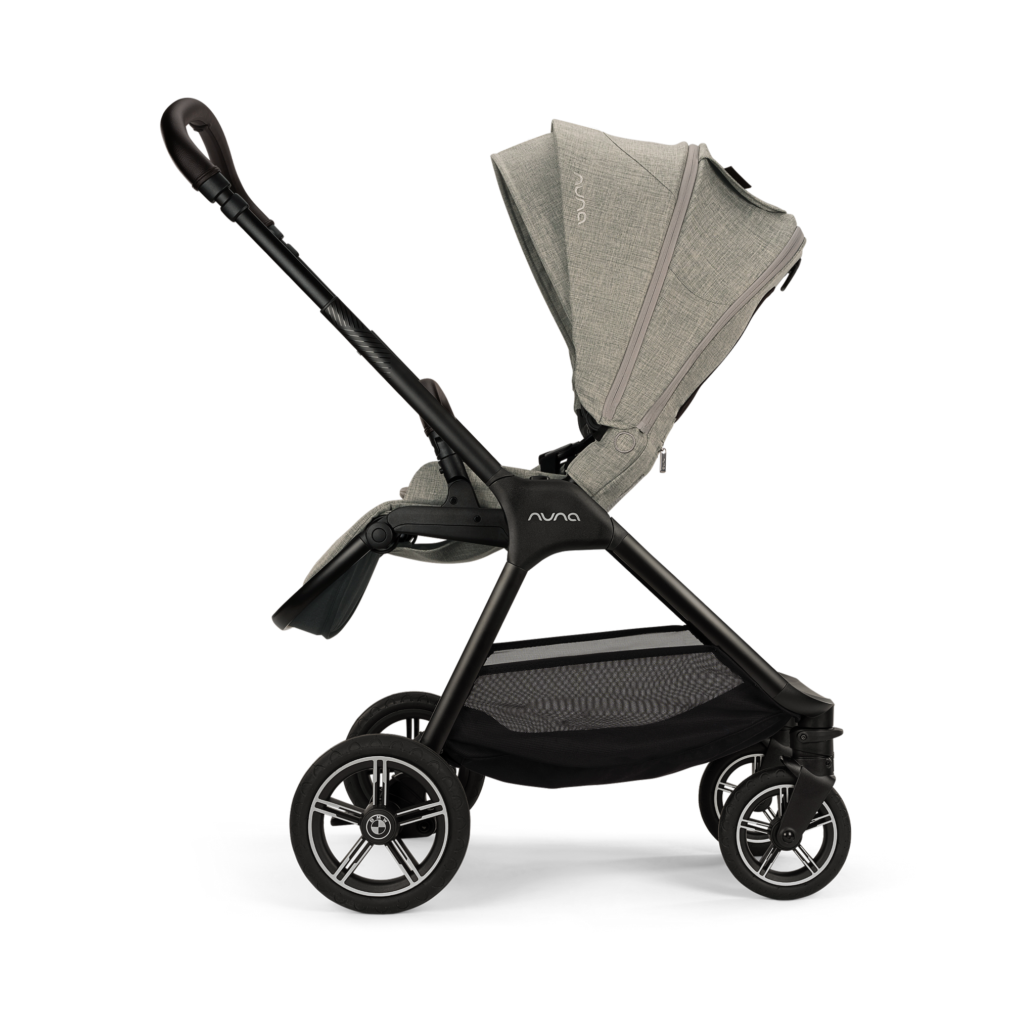 Kombi-Kinderwagen, nuna, Grau – Produktansicht