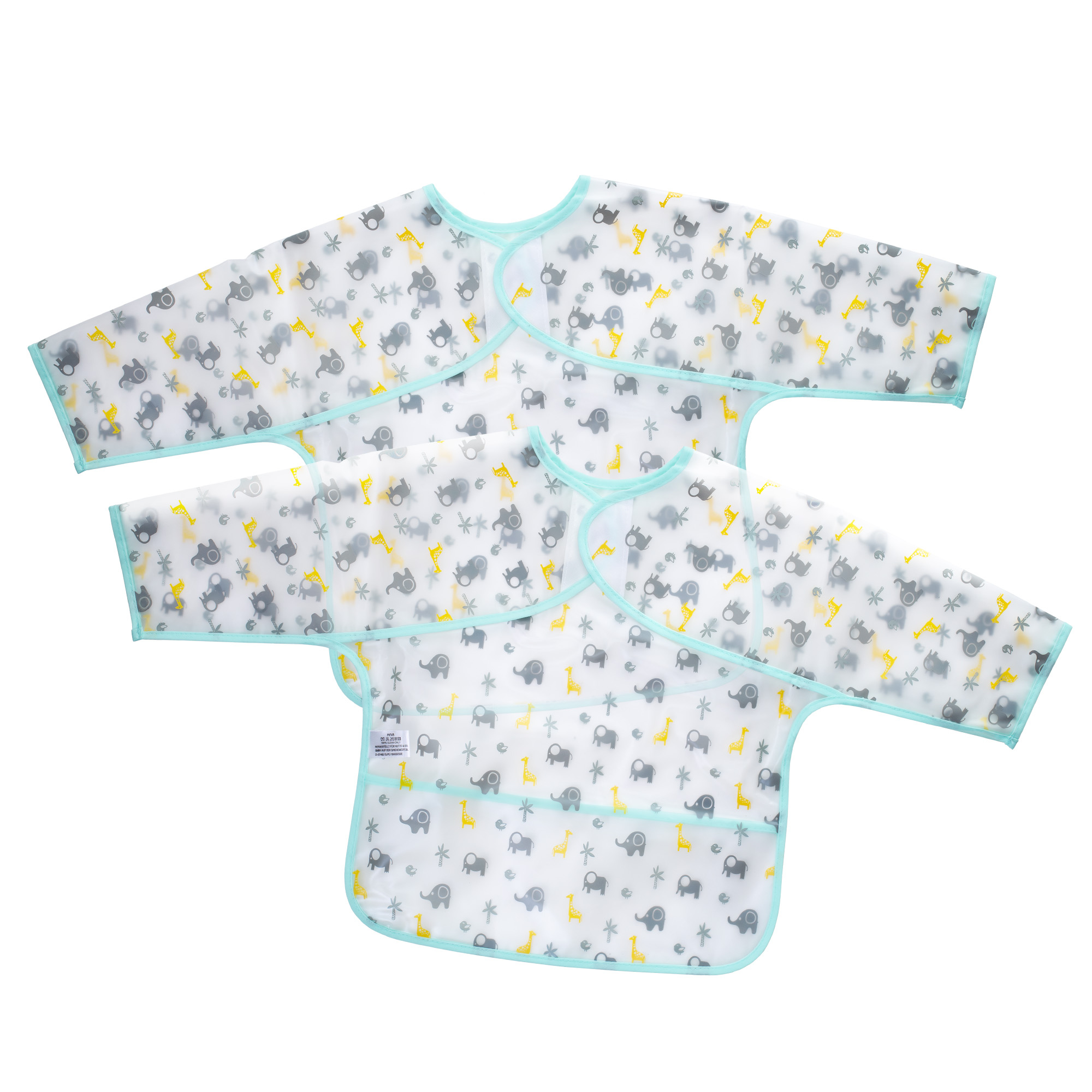 2er Set Ärmellätzchen Safari LITTLE ONE Blau 2000585502300 2