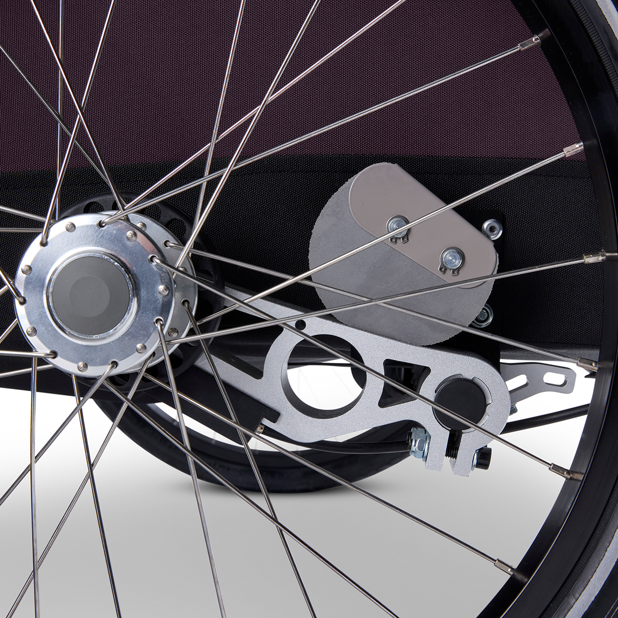 Fahrradanhänger, Croozer, Rot – Produktansicht