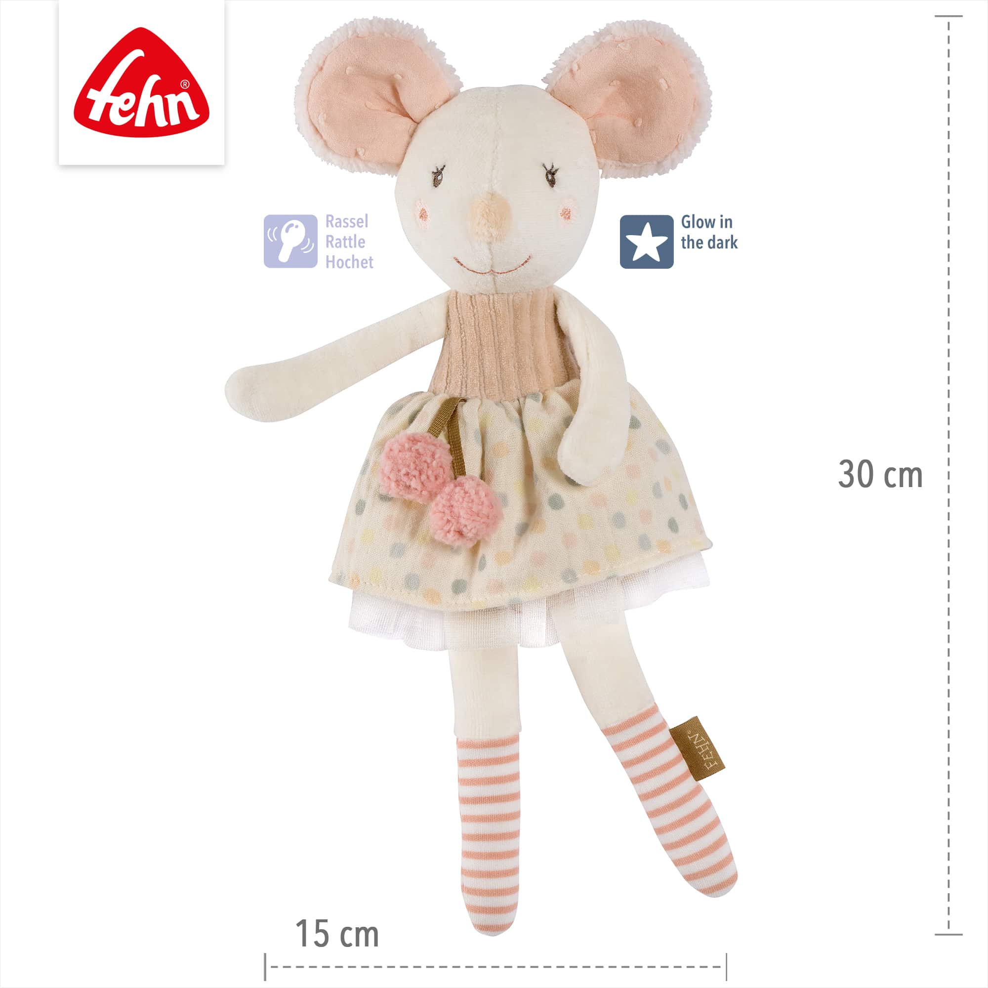 Kuscheltiere, fehn, Beige – Produktansicht