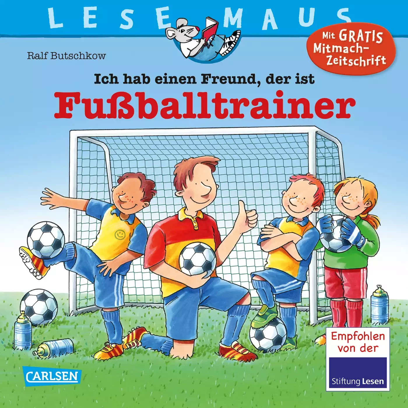 Lesemaus 102: Ich habe einen Freund, der ist Fußballtrainer CARLSEN Mehrfarbig 2000579058516 1