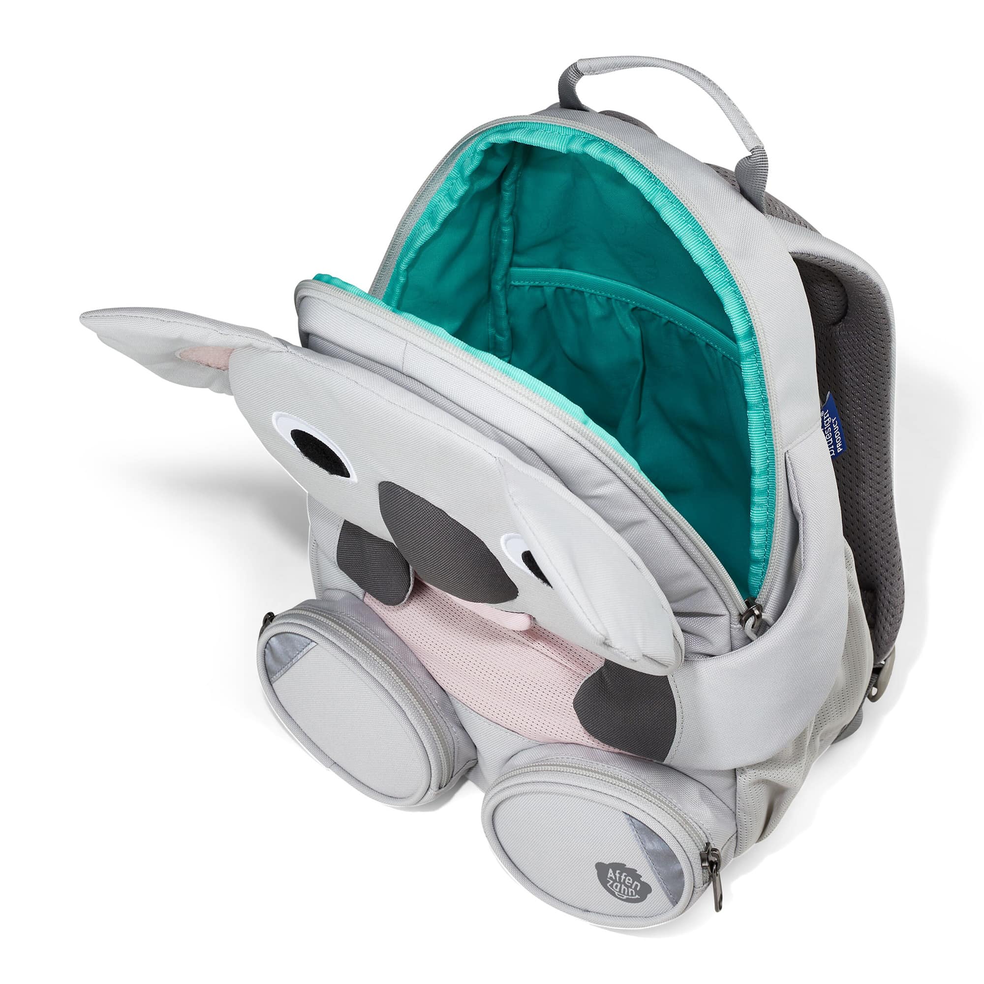 Kinderrucksäcke, Affenzahn, Grau – Produktansicht