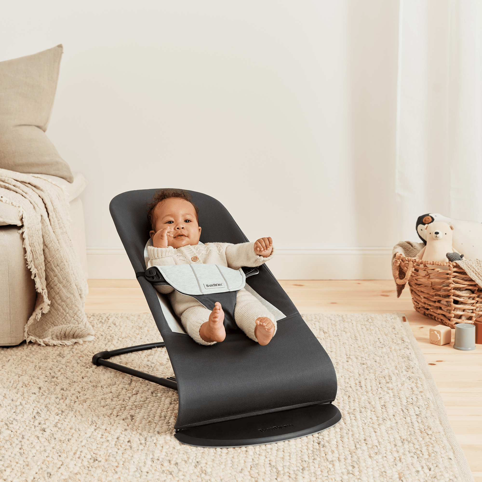 Wippen, BABYBJÖRN, Grau – Produktansicht