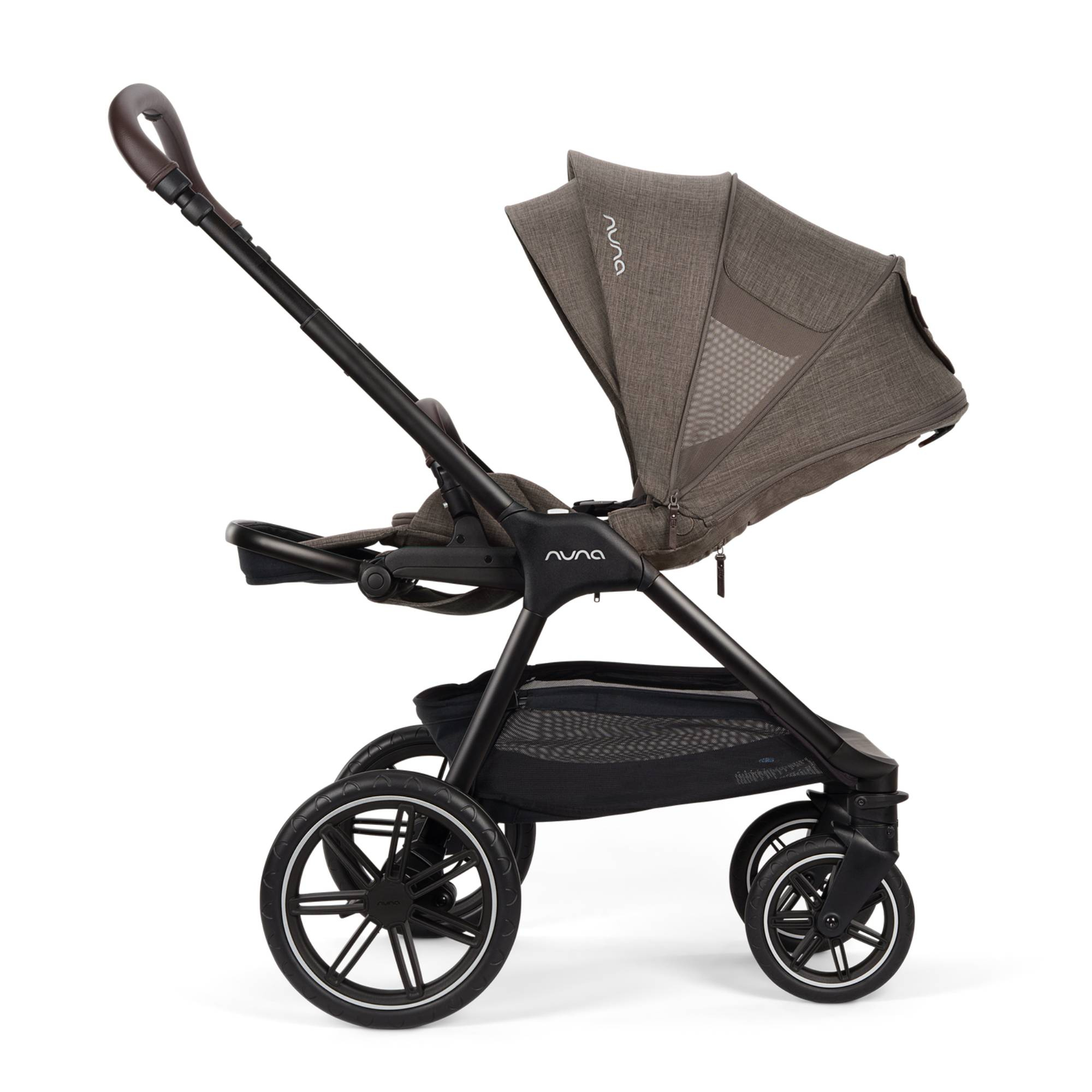 Kombi-Kinderwagen, nuna, Braun – Produktansicht
