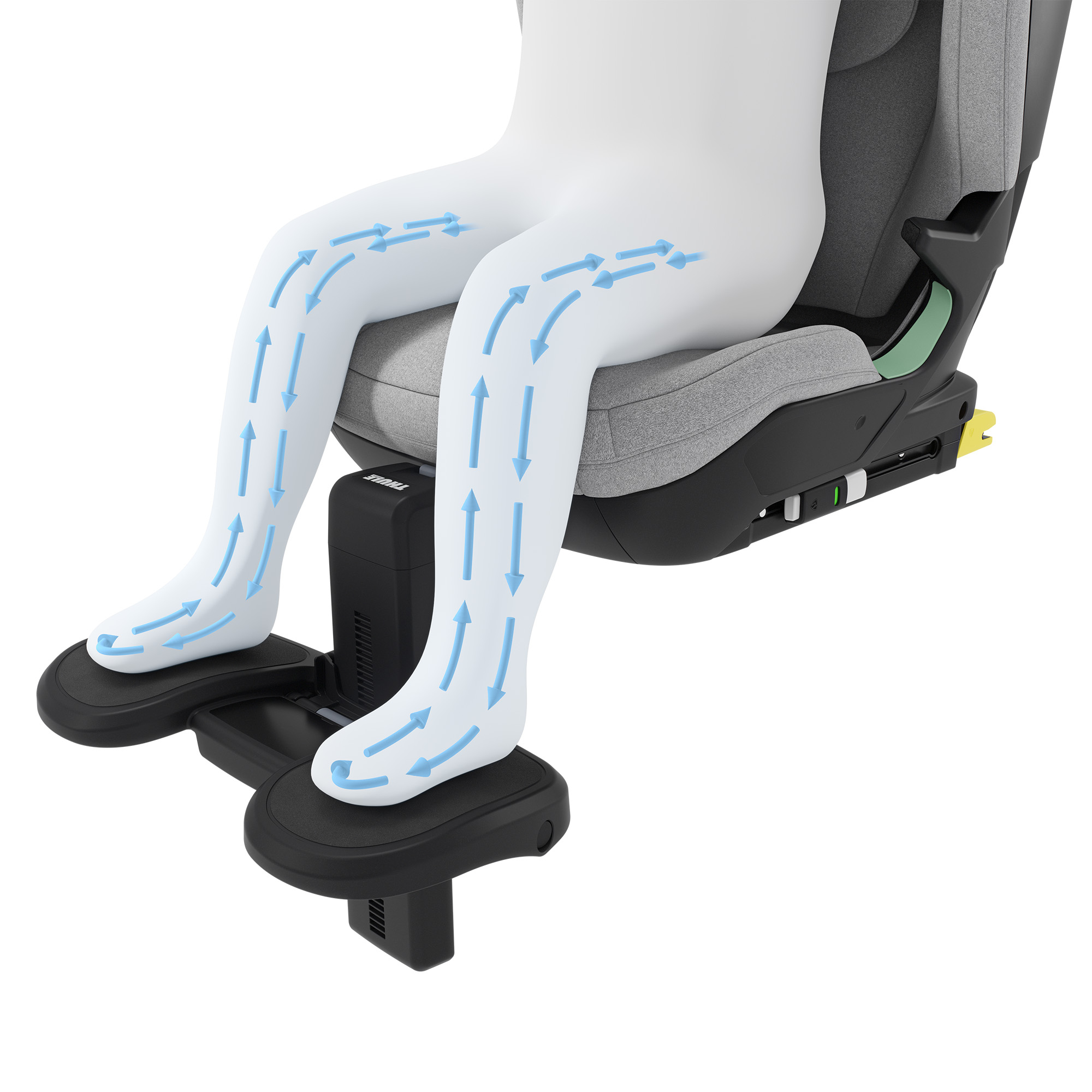 Kindersitze 15-36 kg, Gruppe 2/3, THULE, Schwarz – Produktansicht