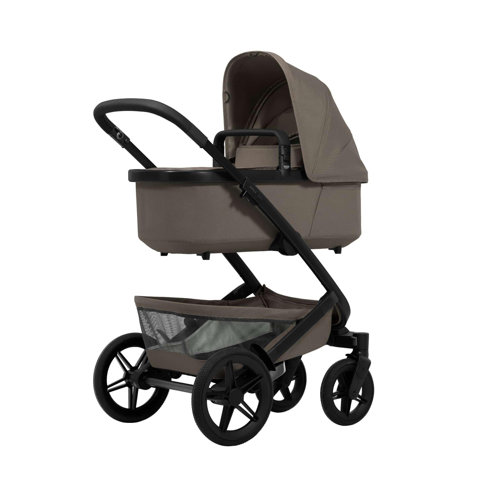 Kombi-Kinderwagen, JOOLZ, Braun – Besonderheit: geeignet für jedes Gelände dank 2 stufiger Federung & großer Reifen