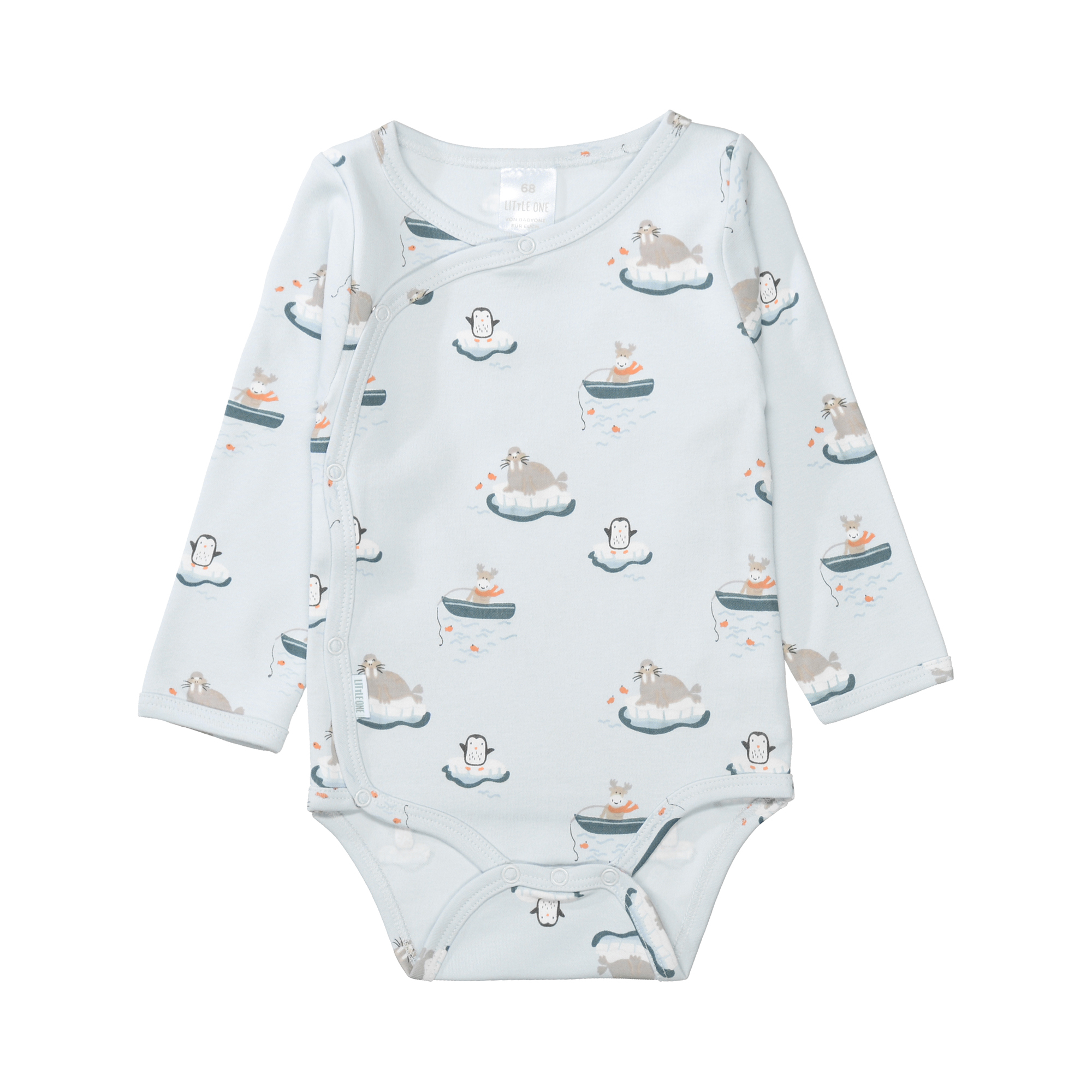Wickelbodys, LITTLE ONE, Blau – Besonderheit: aus 100% Bio-Baumwolle