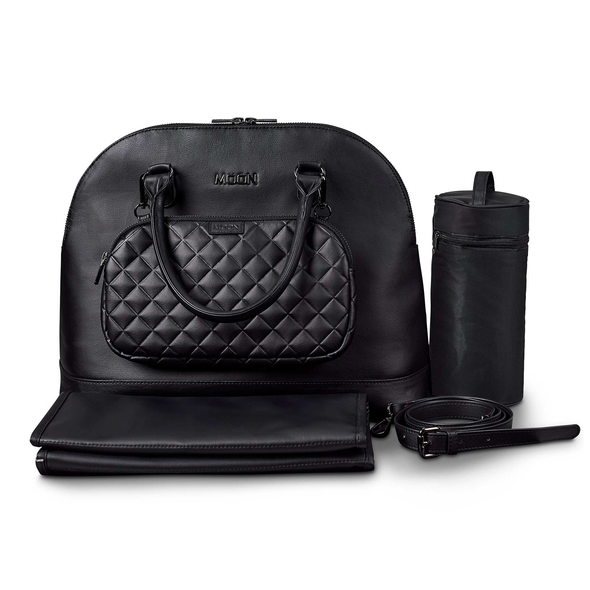 Produkte, MOON, Schwarz – Besonderheit: inklusive Clutch, Wickelunterlage, Geldbeutel, Bottle Bag, Trageriemen und Befestigungssystem