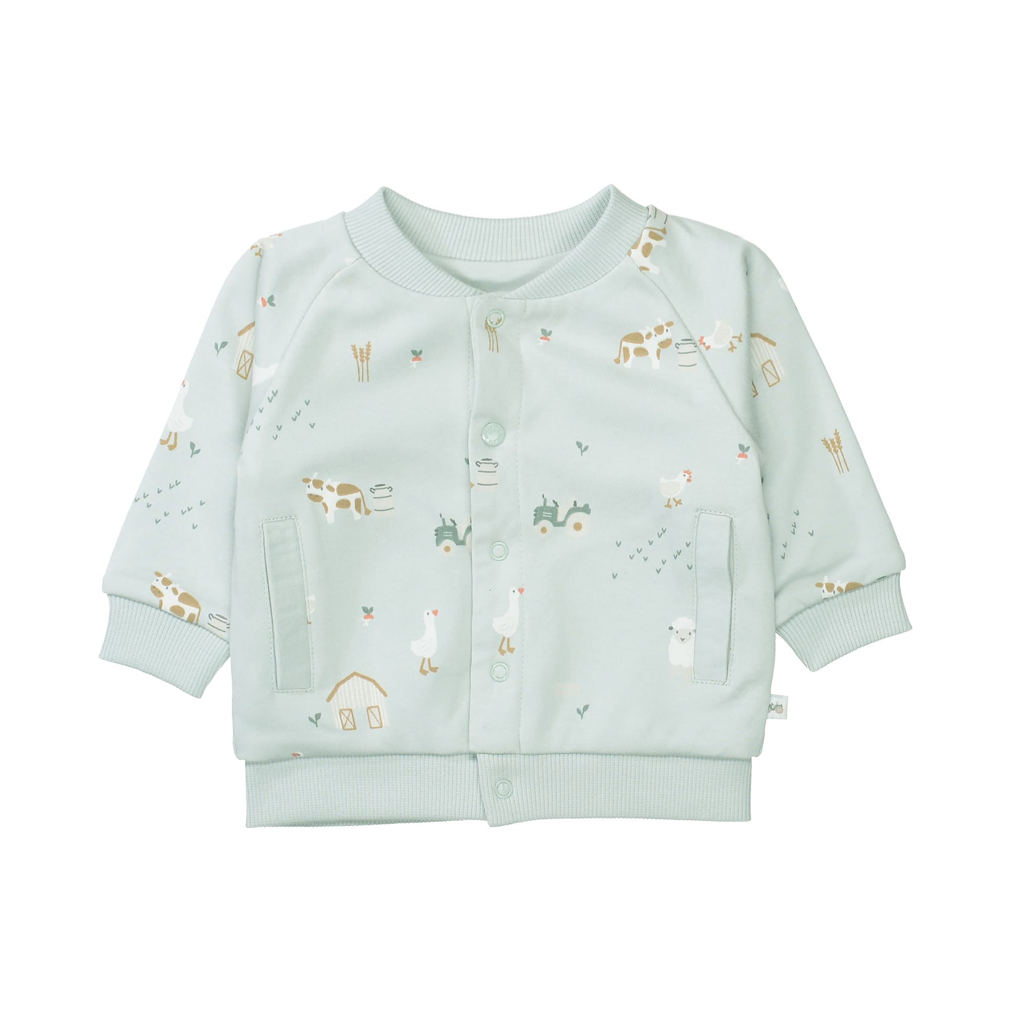 Sweat-, Fleece- & Strickjacken, STACCATO, Grün – Besonderheit: aus 100% Baumwolle