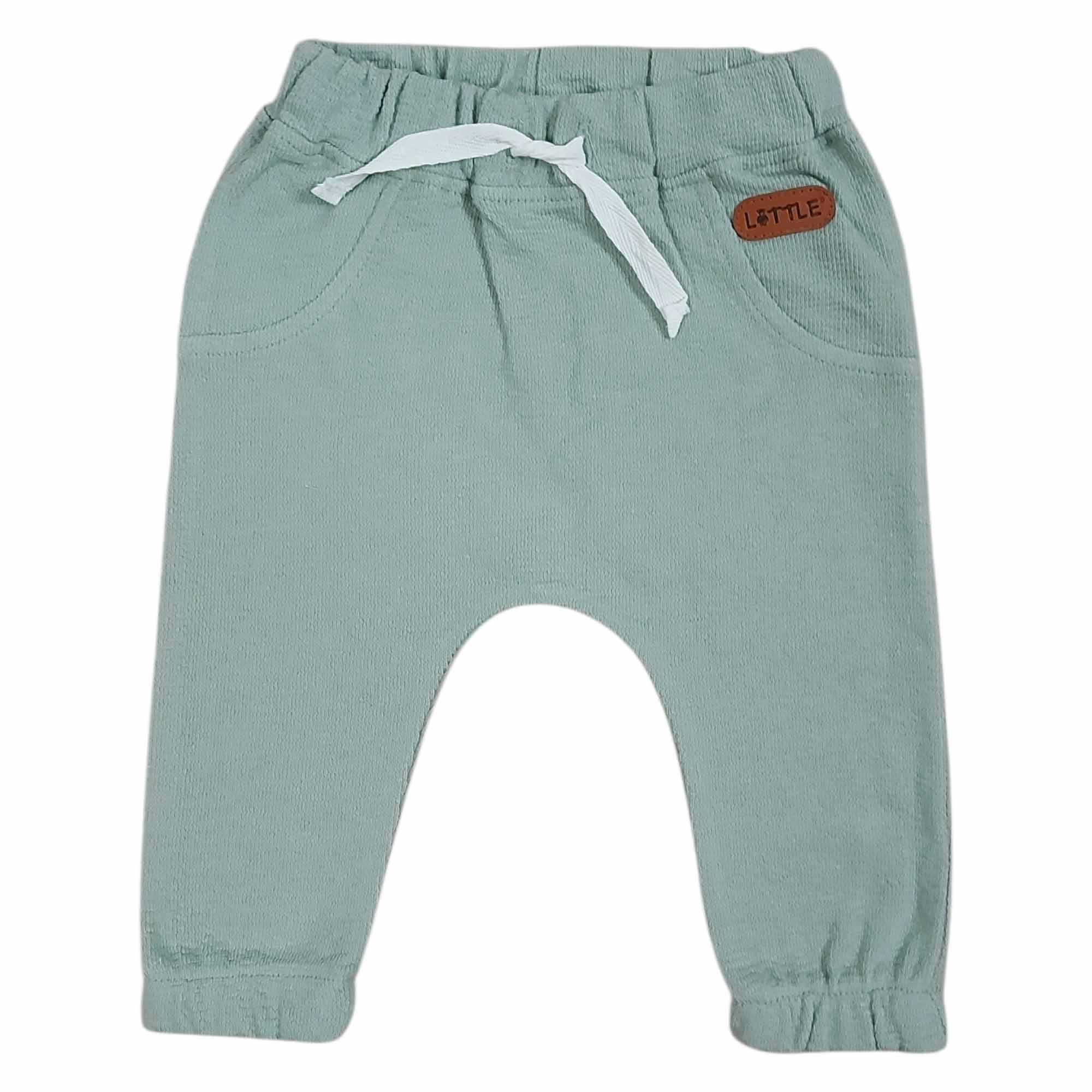 Jogginghosen, LITTLE, Grün – Besonderheit: aus 100% Baumwolle
