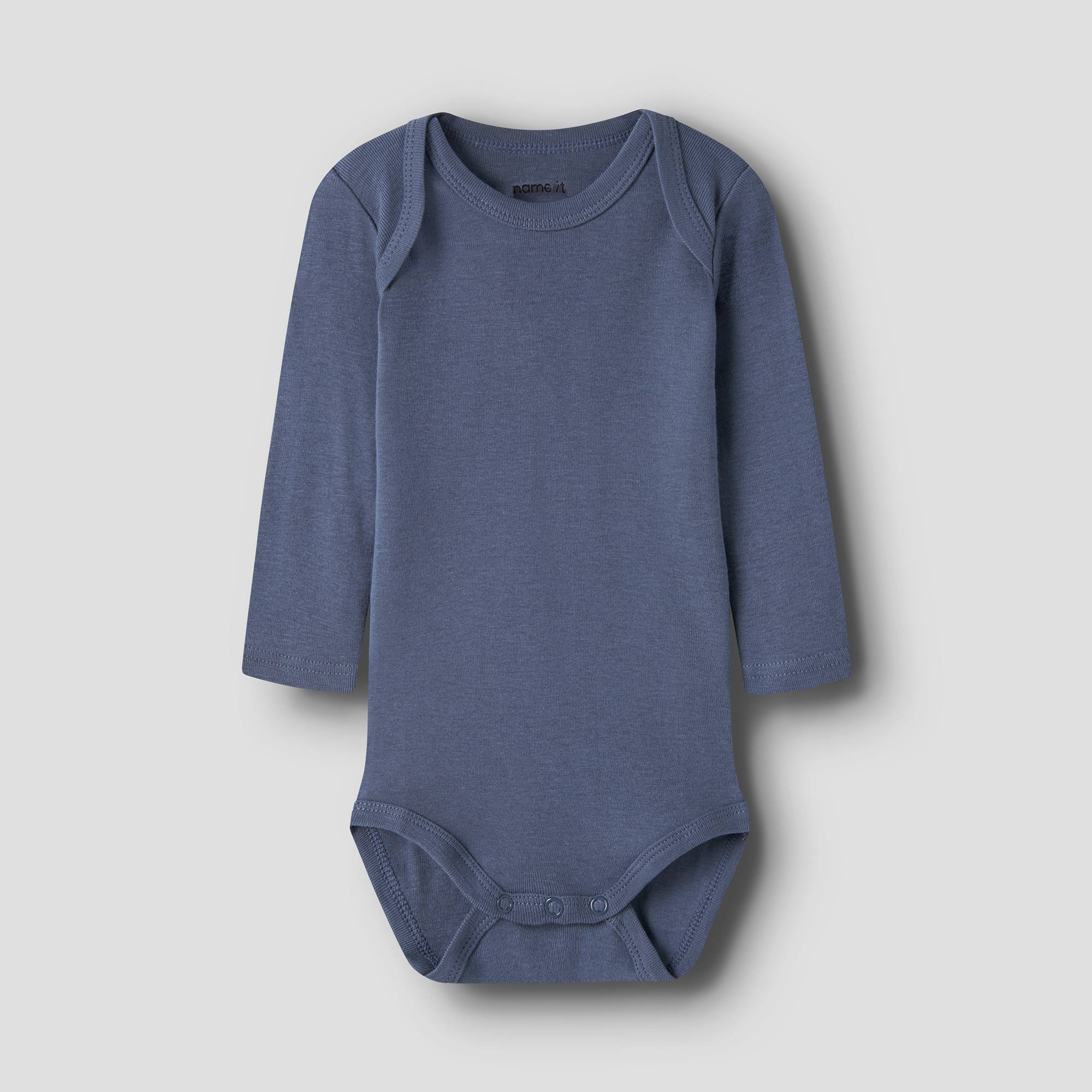 Langarmbodys, name it, Blau – Besonderheit: aus 100% Baumwolle