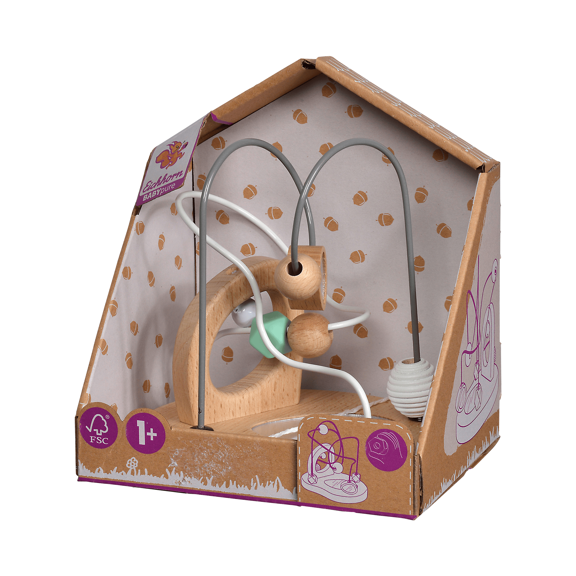 Motorikschleifen, Eichhorn, Mehrfarbig – Produktansicht