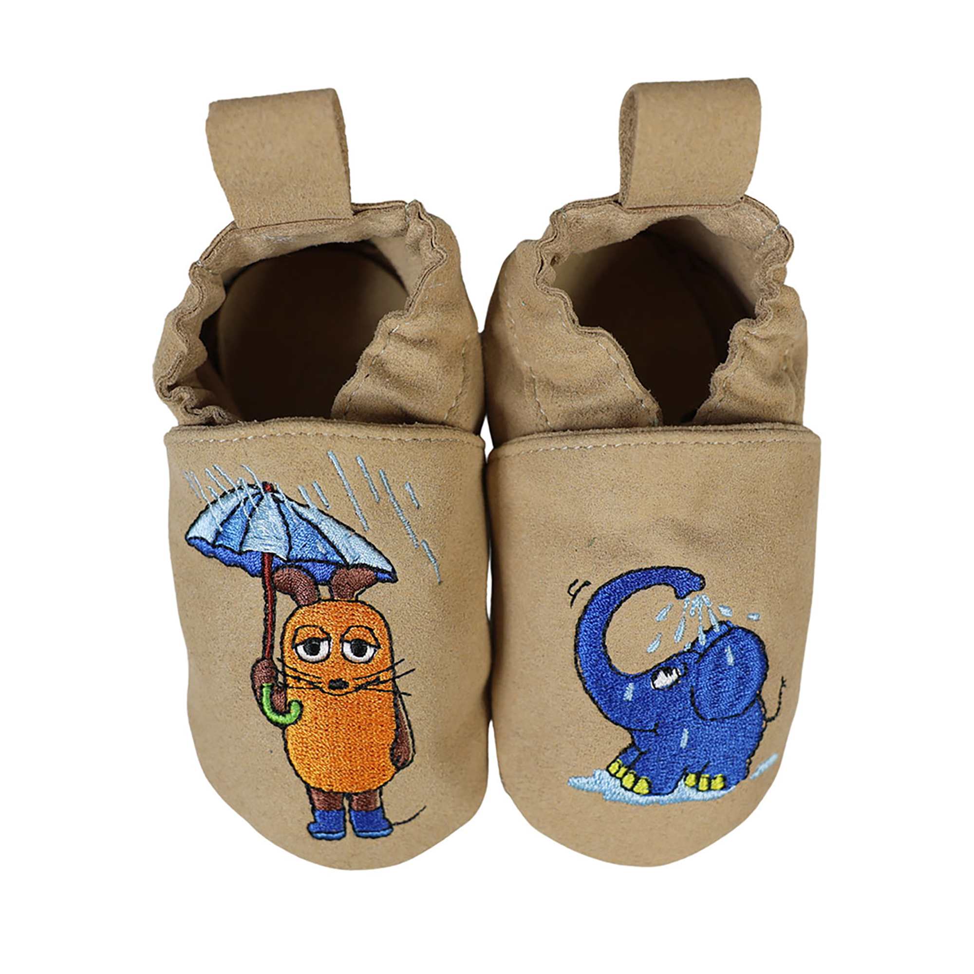 Krabbelschuhe, HOBEA, Beige – Produktansicht