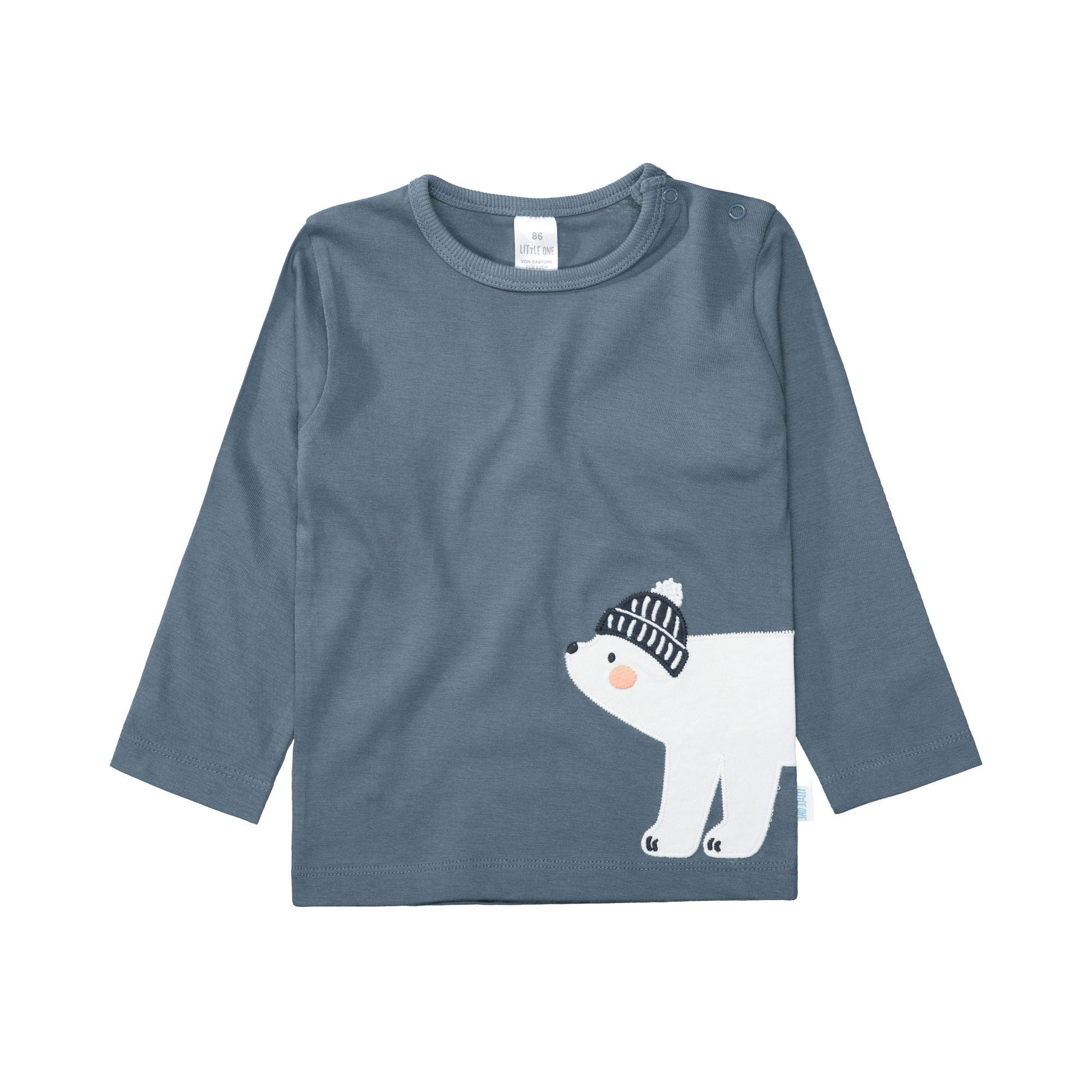 Langarmshirts, LITTLE ONE, Blau – Besonderheit: aus 100% Baumwolle