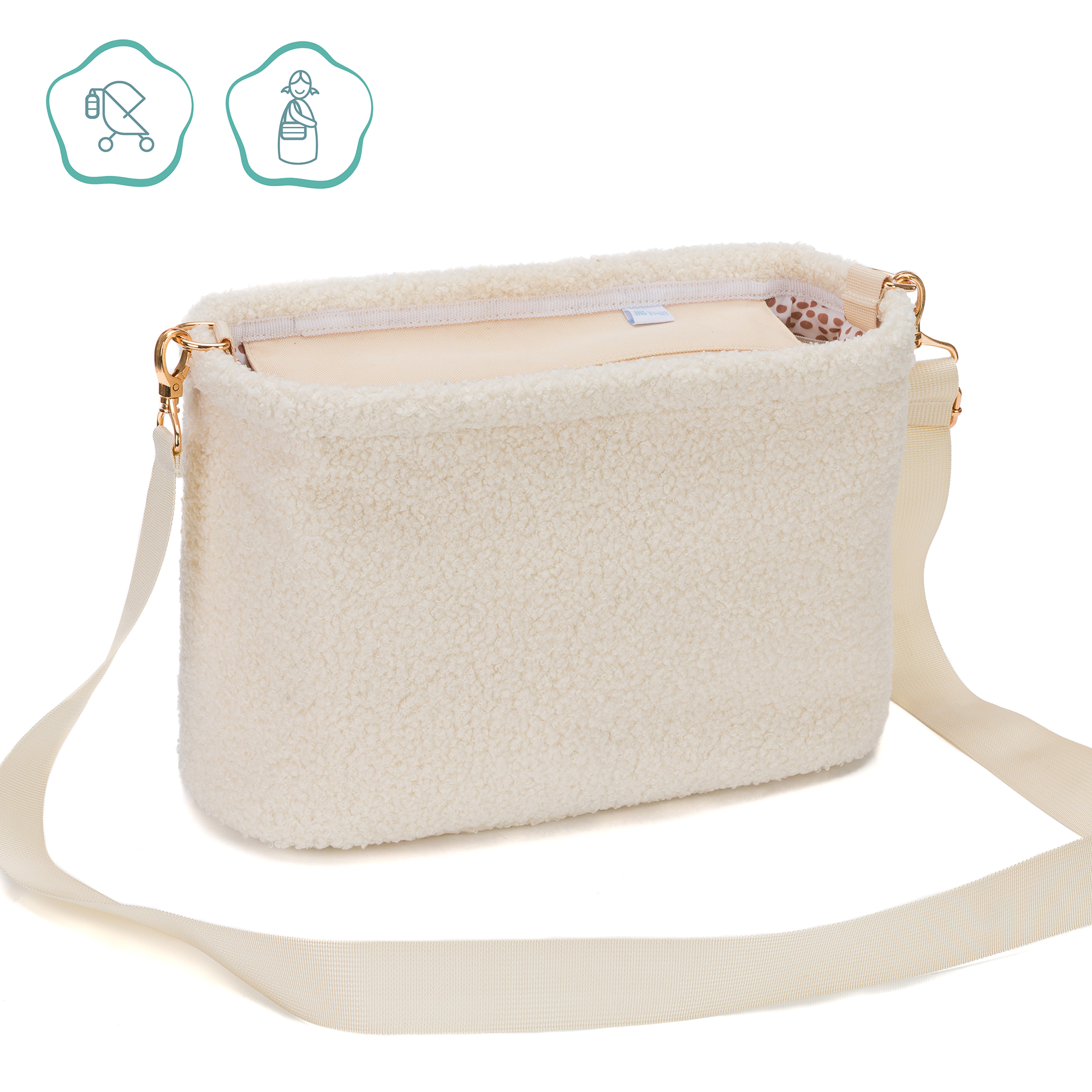 Wickeltaschen, LITTLE ONE, Beige – Produktansicht