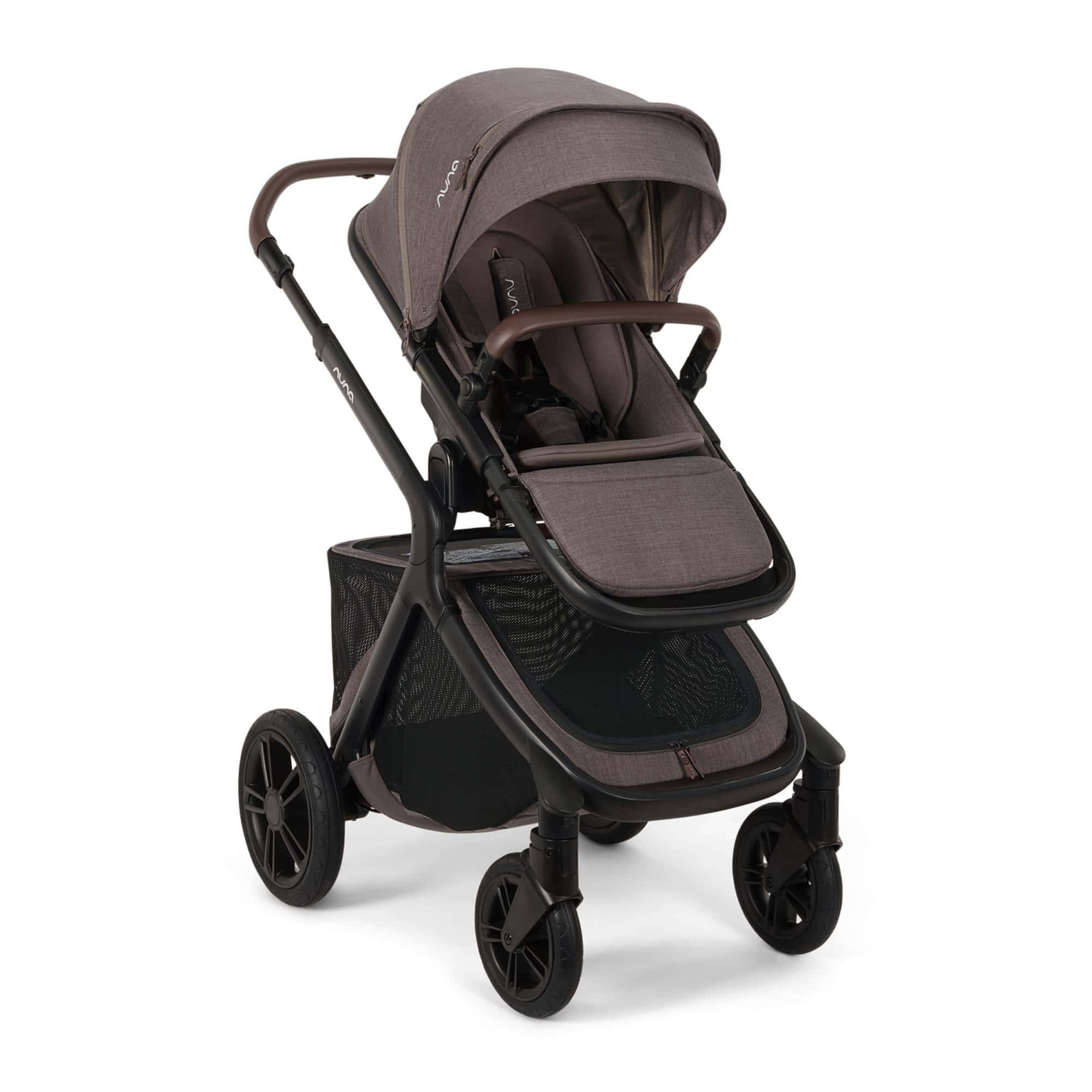 Kombi-Kinderwagen, nuna, Braun – Besonderheit: 4-fach verstellbare Rückenlehne

