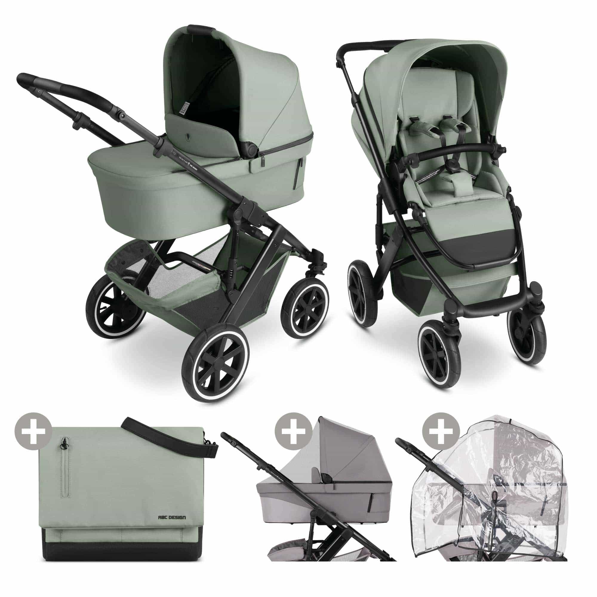 Kinderwagen Komplettsets, ABC DESIGN, Grün – Produktansicht