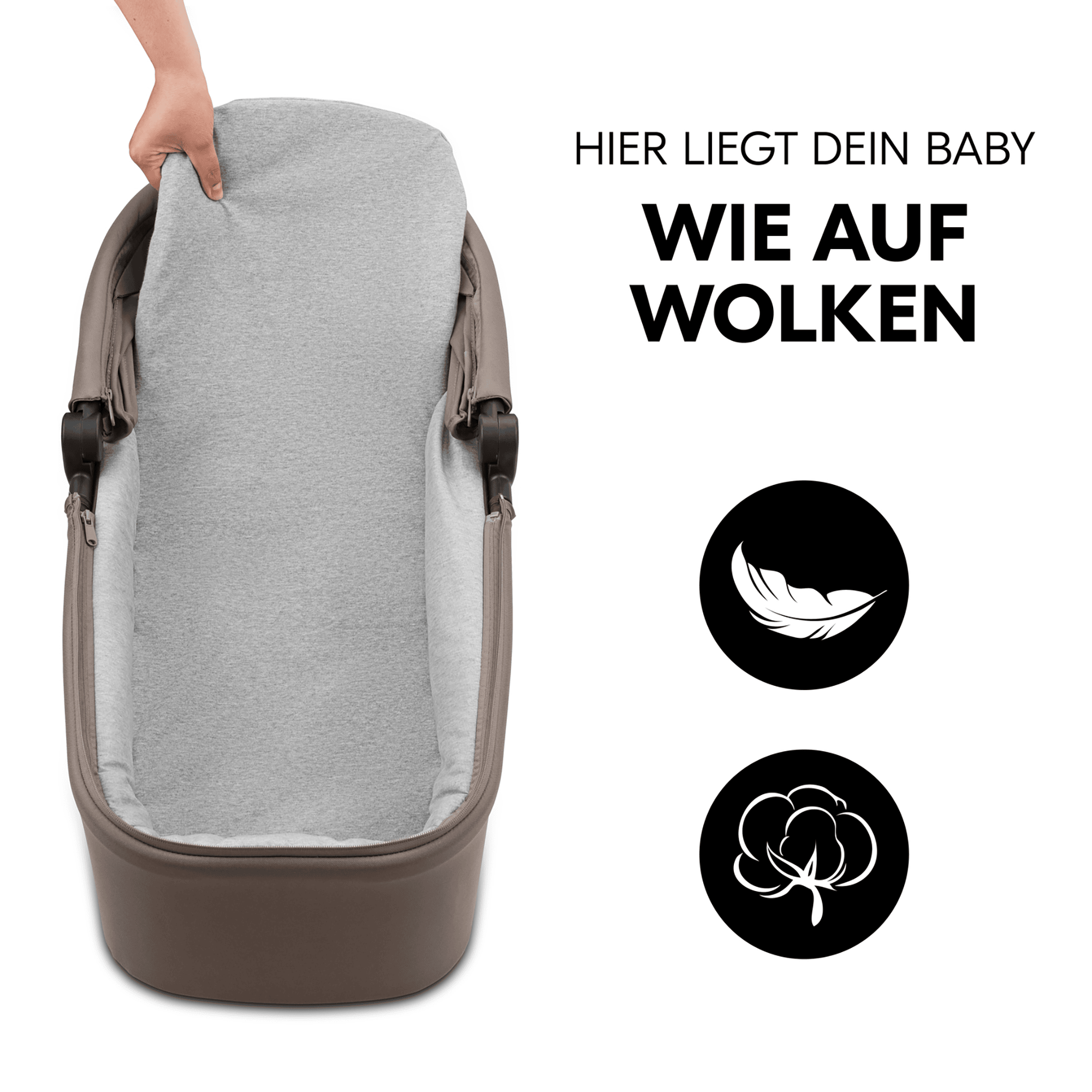 Kombi-Kinderwagen, hauck, Beige – Produktansicht