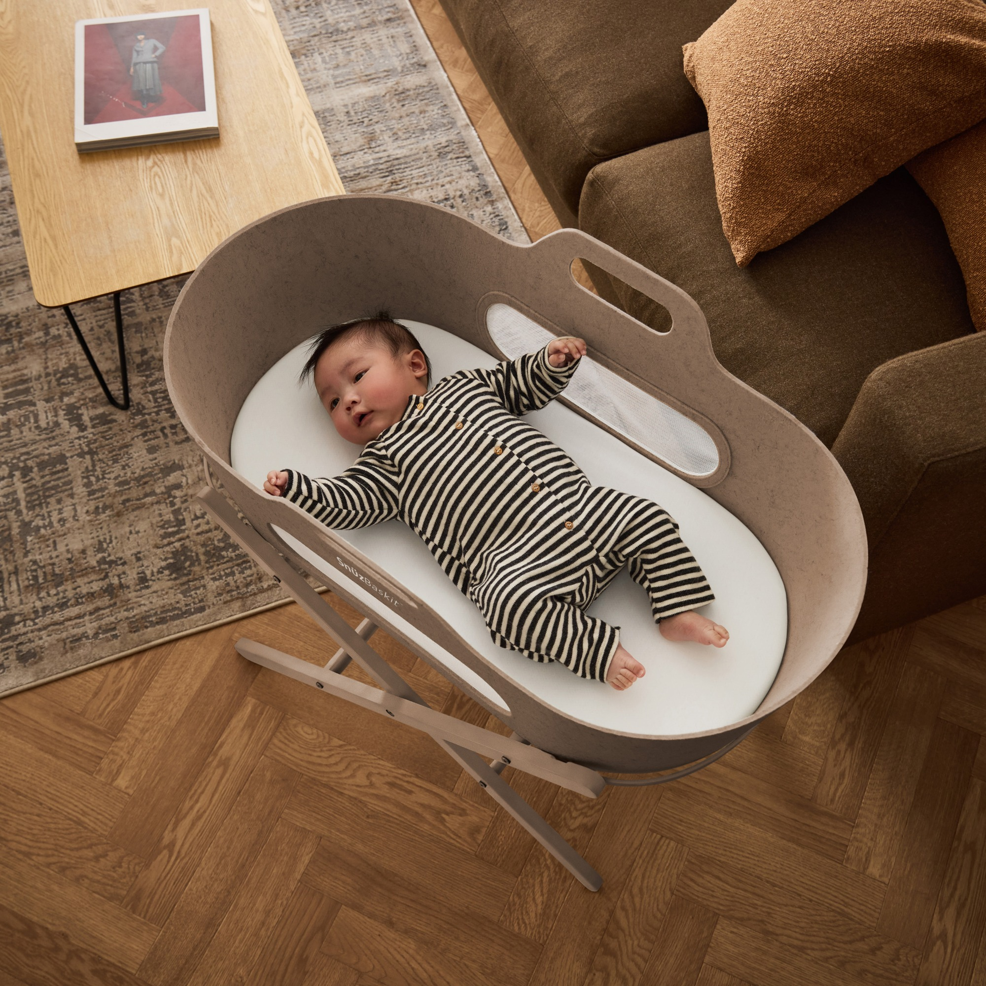 Moseskörbe, Snüz, Beige – Produktansicht