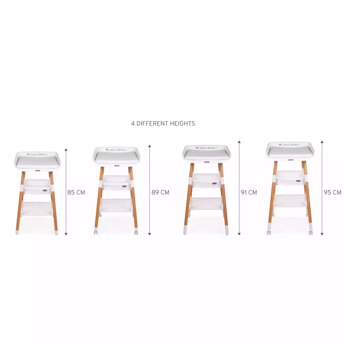 Wickeltische, CHILDHOME, Weiß – Produktansicht