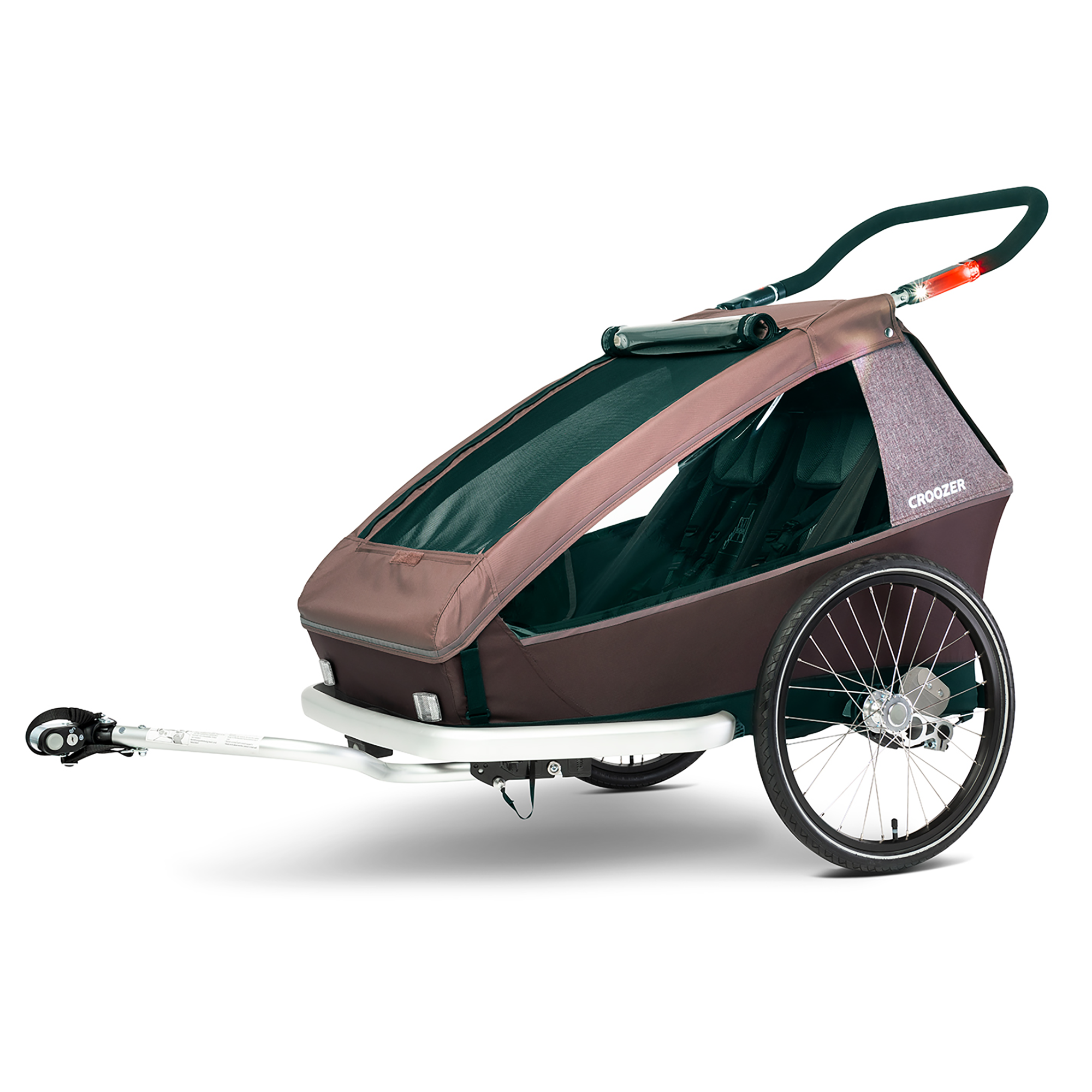 Fahrradanhänger, Croozer, Rot – Produktansicht