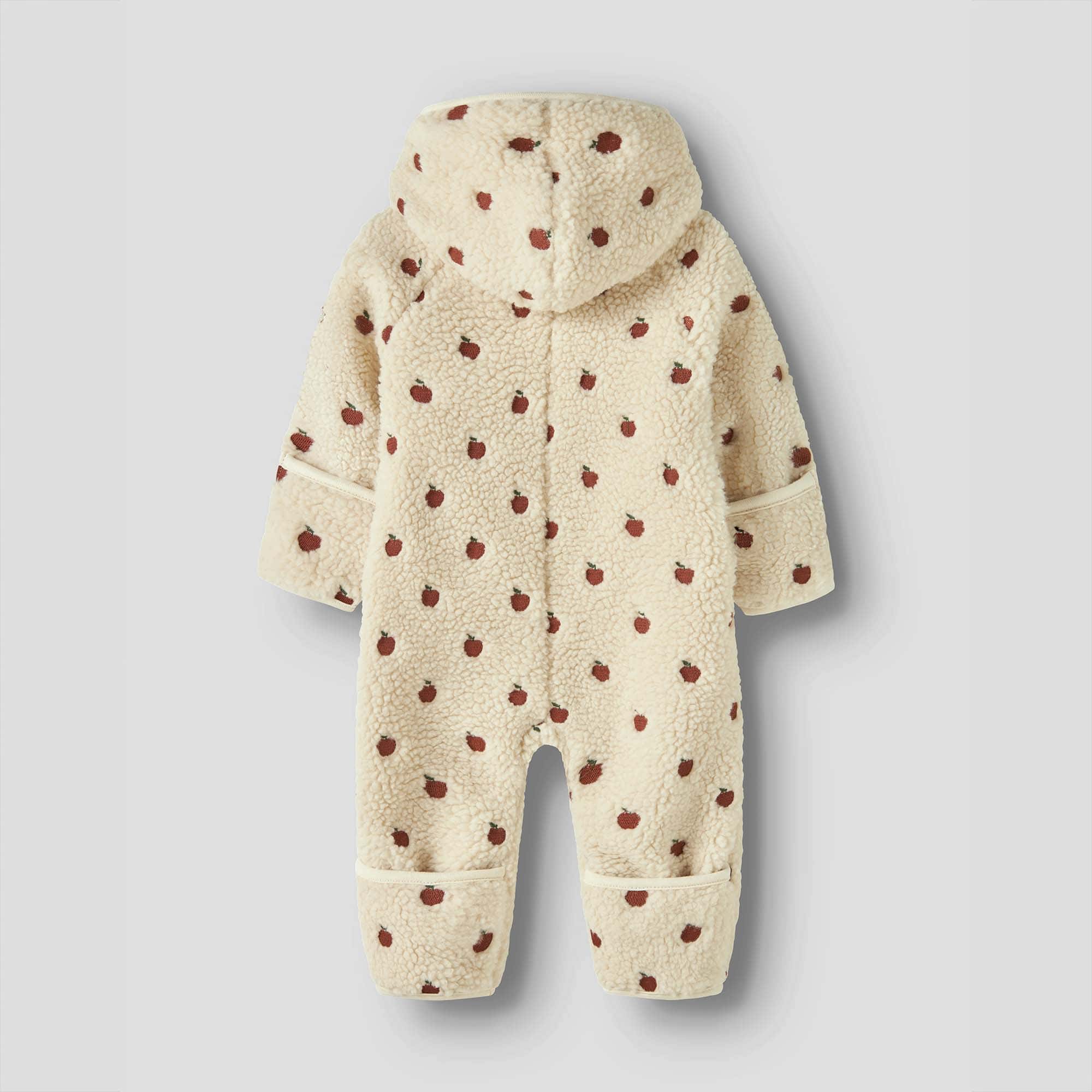 Fleece Overalls, Lil' Atelier, Beige – Besonderheit: Futter aus 100% Baumwolle