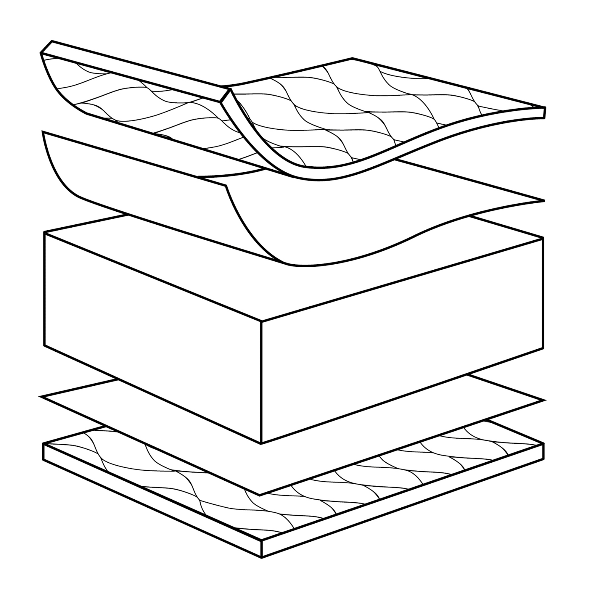 Matratzen 60 x 120 cm, tiSsi, Weiß – Produktansicht