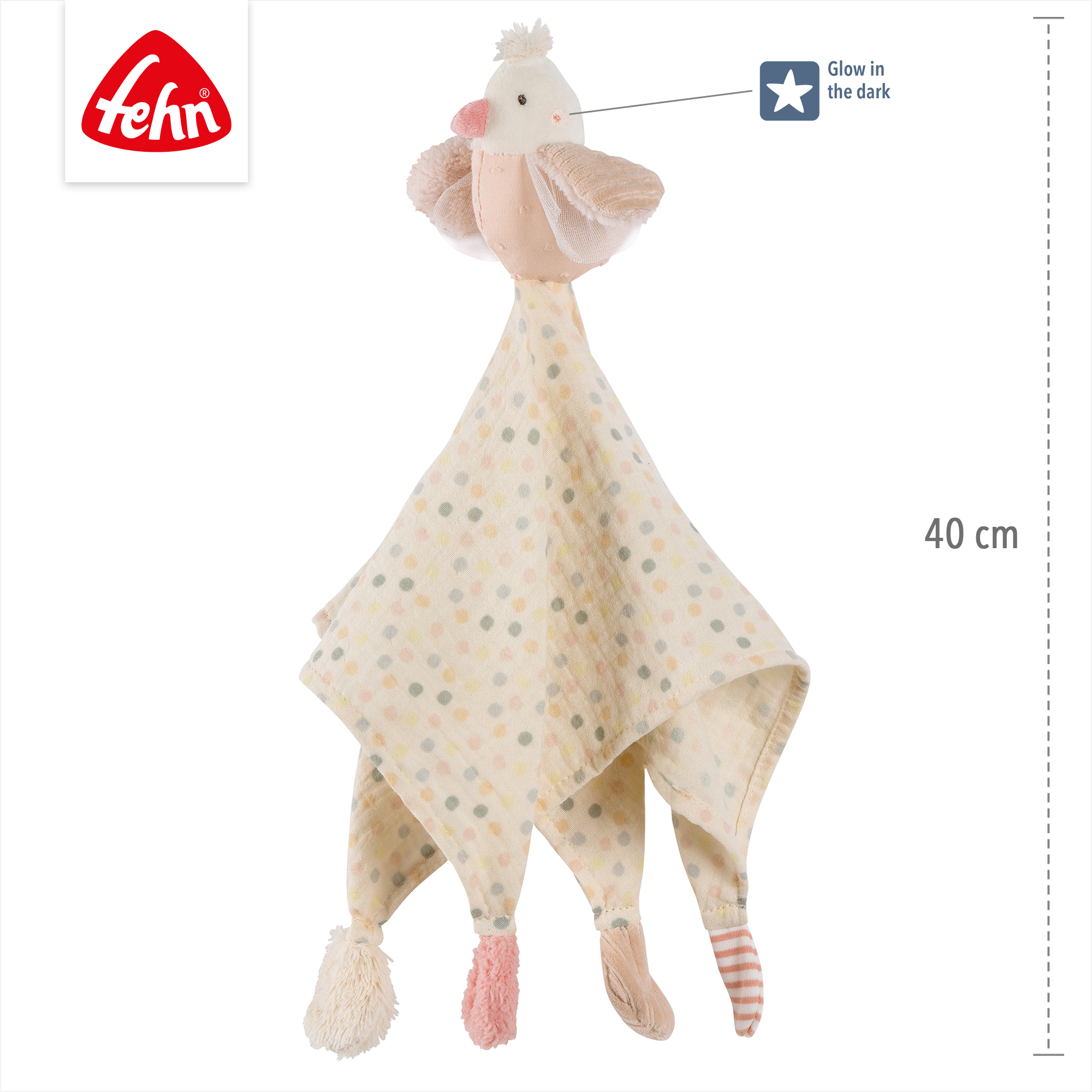Schmusetücher, fehn, Beige – Produktansicht
