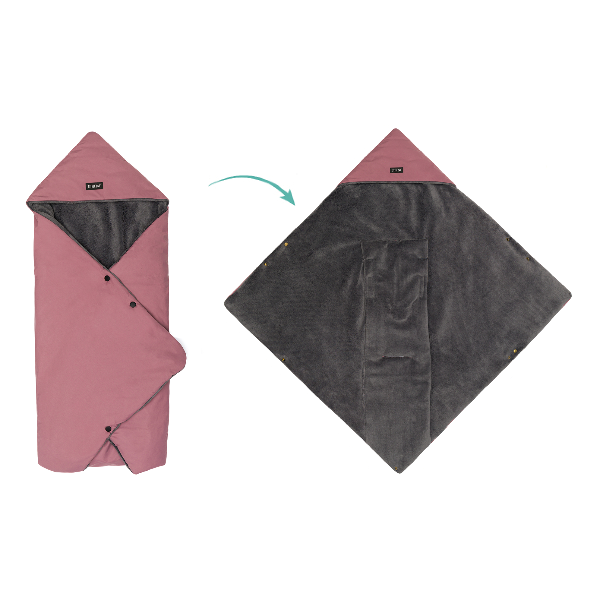 Einschlagdecken & Decken, LITTLE ONE, Pink – Produktansicht