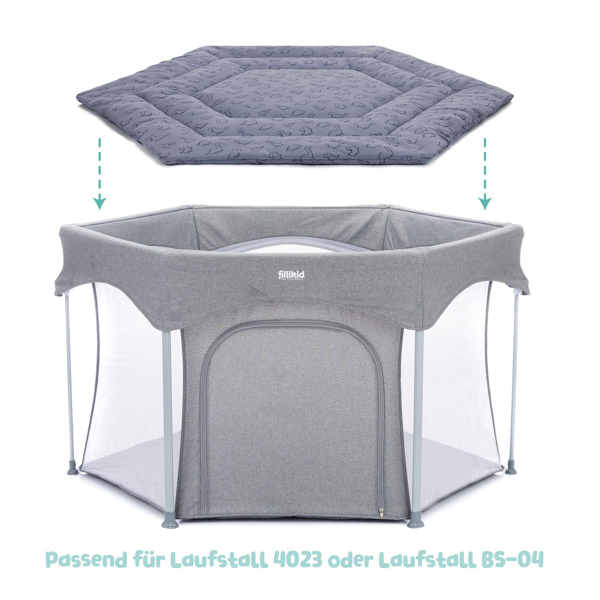 Laufgitter & Laufgittereinlagen, fillikid, Blau – Produktansicht