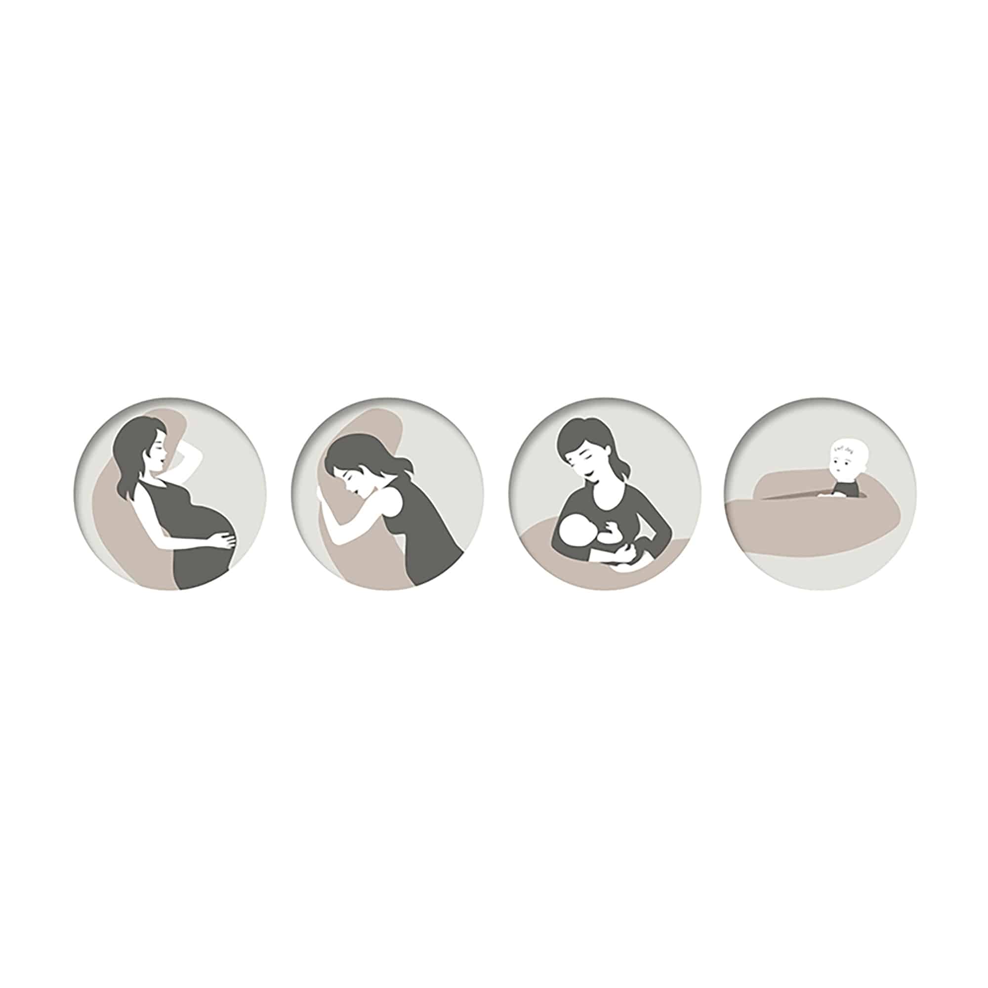 Stillkissen, THERALINE, Grün – Produktansicht