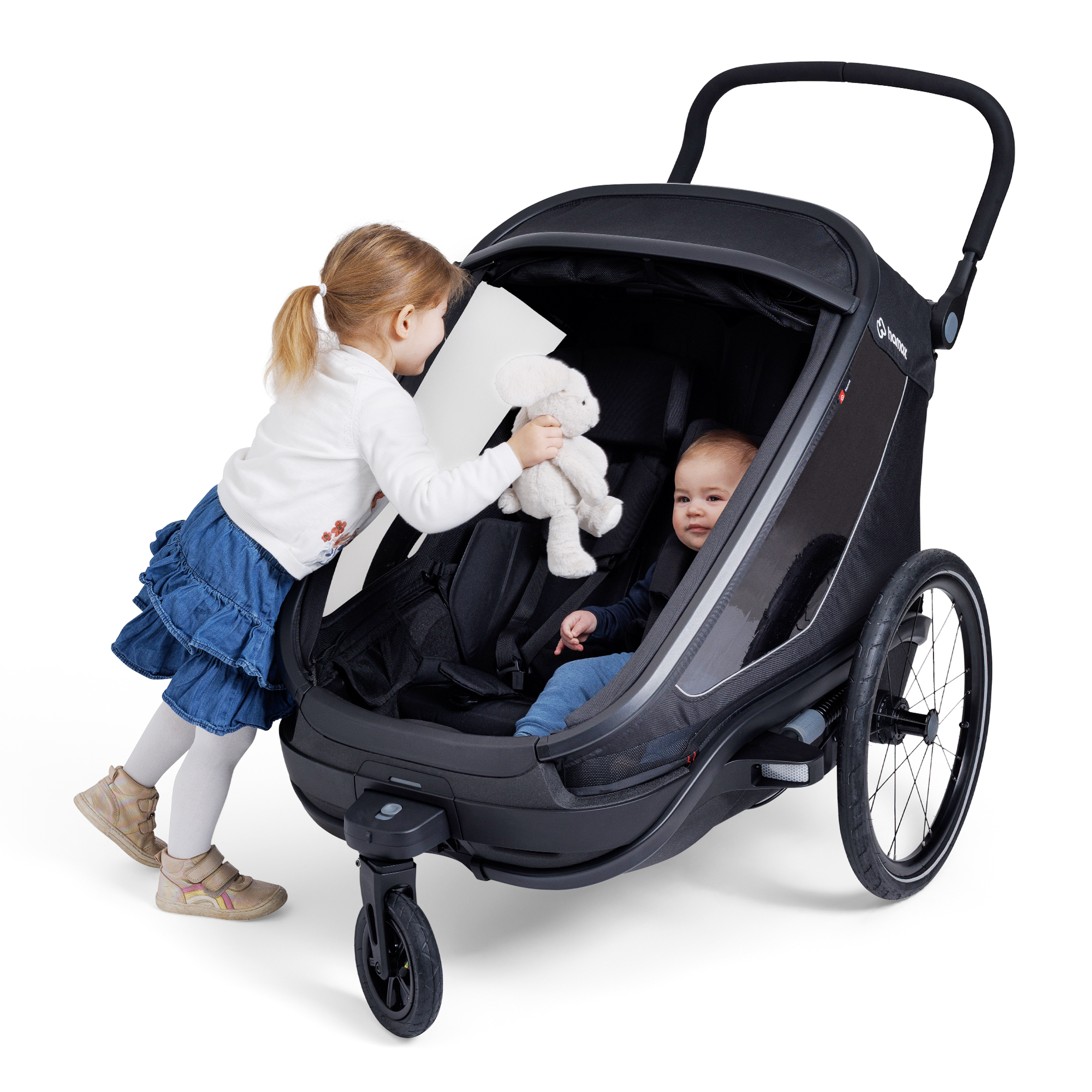 Fahrradanhänger, hamax, Schwarz – Produktansicht