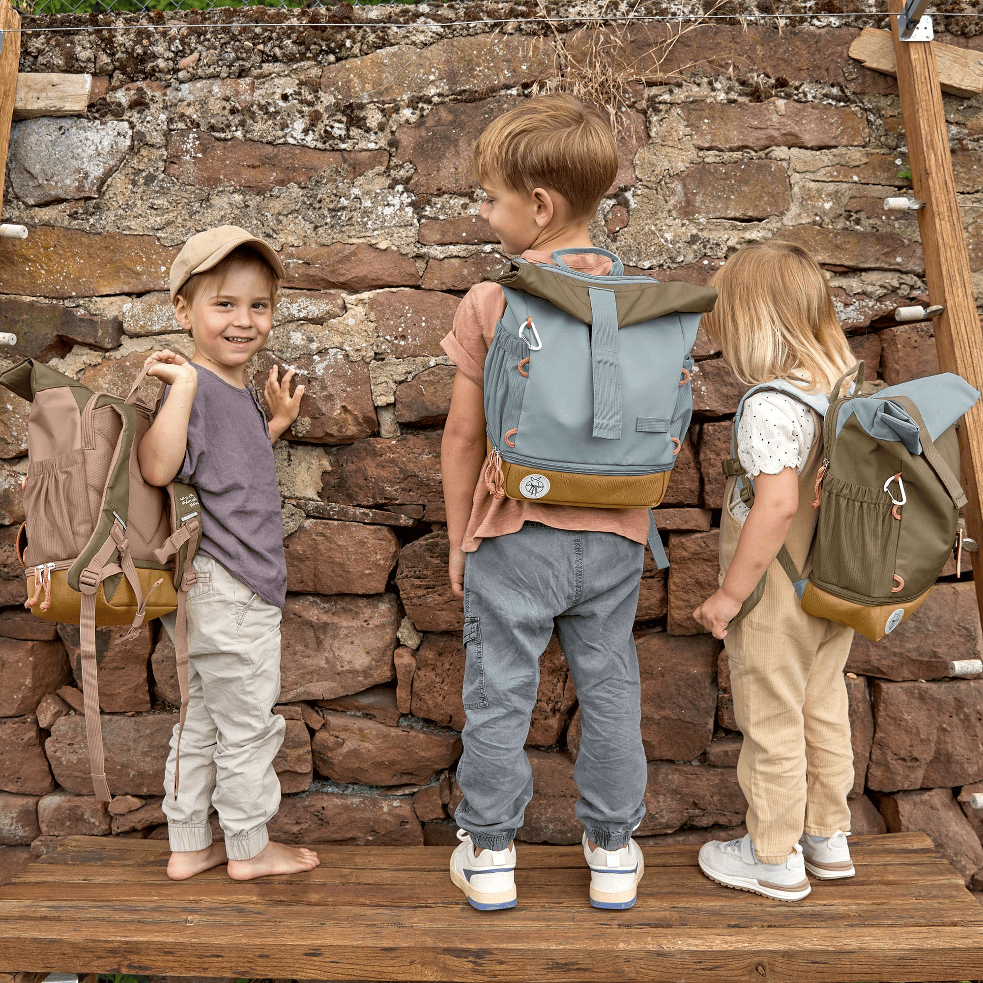 Kinderrucksäcke, LÄSSIG, Blau – Produktansicht
