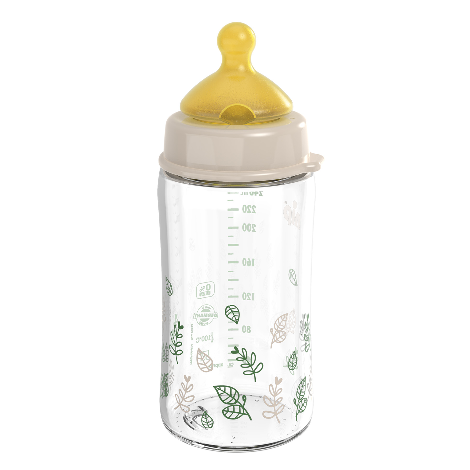 Babyfläschchen, nip, Mehrfarbig – Produktansicht