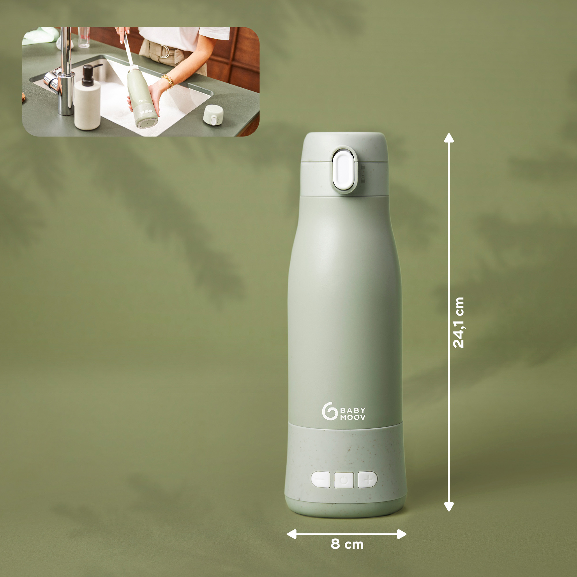 Babykostwärmer, babymoov, Grün – Produktansicht