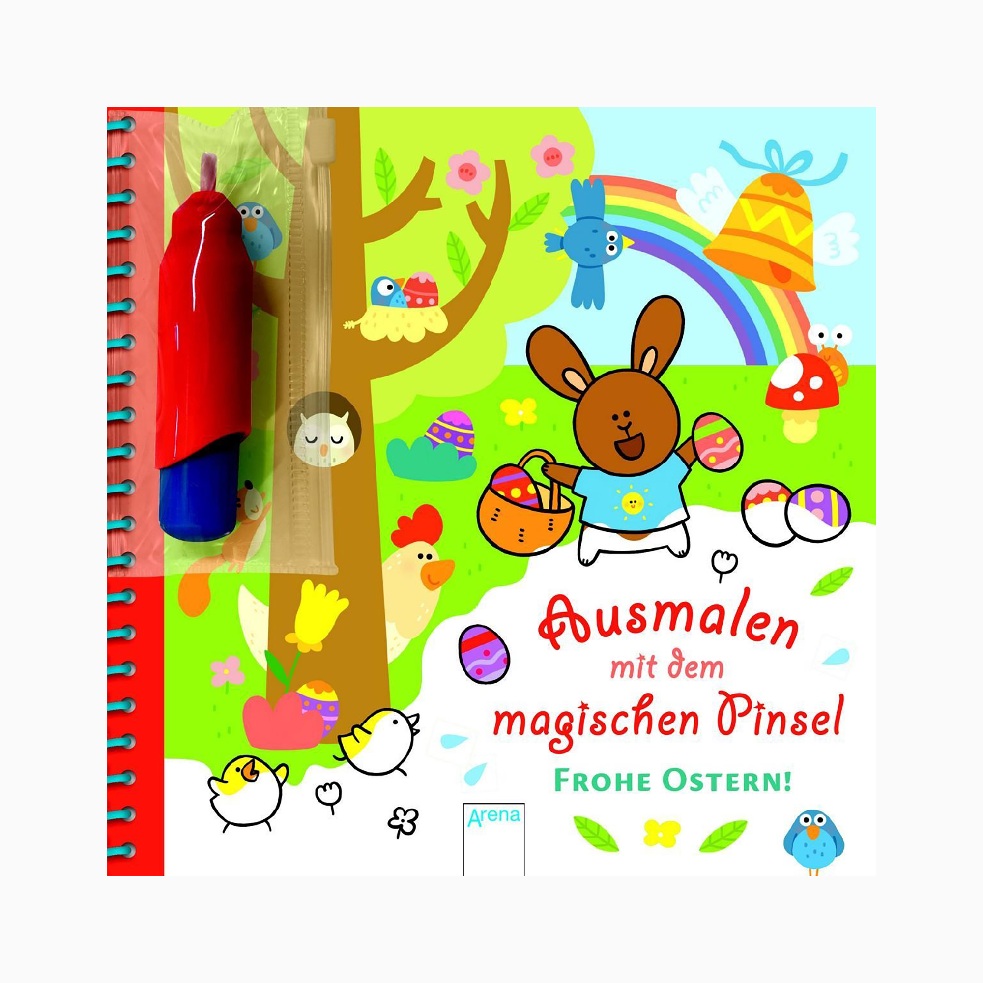 Malbücher, Arena, Grün – Besonderheit: interaktives Malbuch mit magischem Pinsel und integriertem Wassertank
