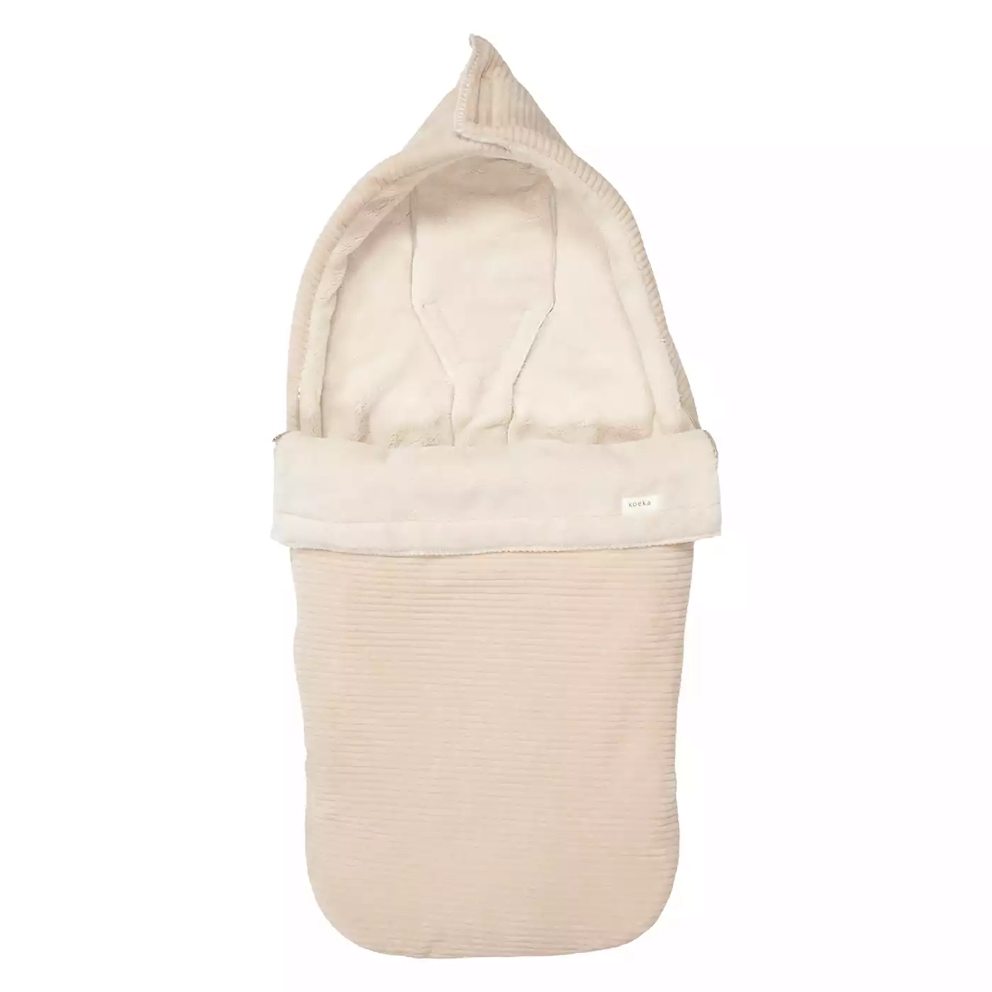 Fußsäcke & Decken, koeka, Beige – Besonderheit: mit weichem Teddyfutter