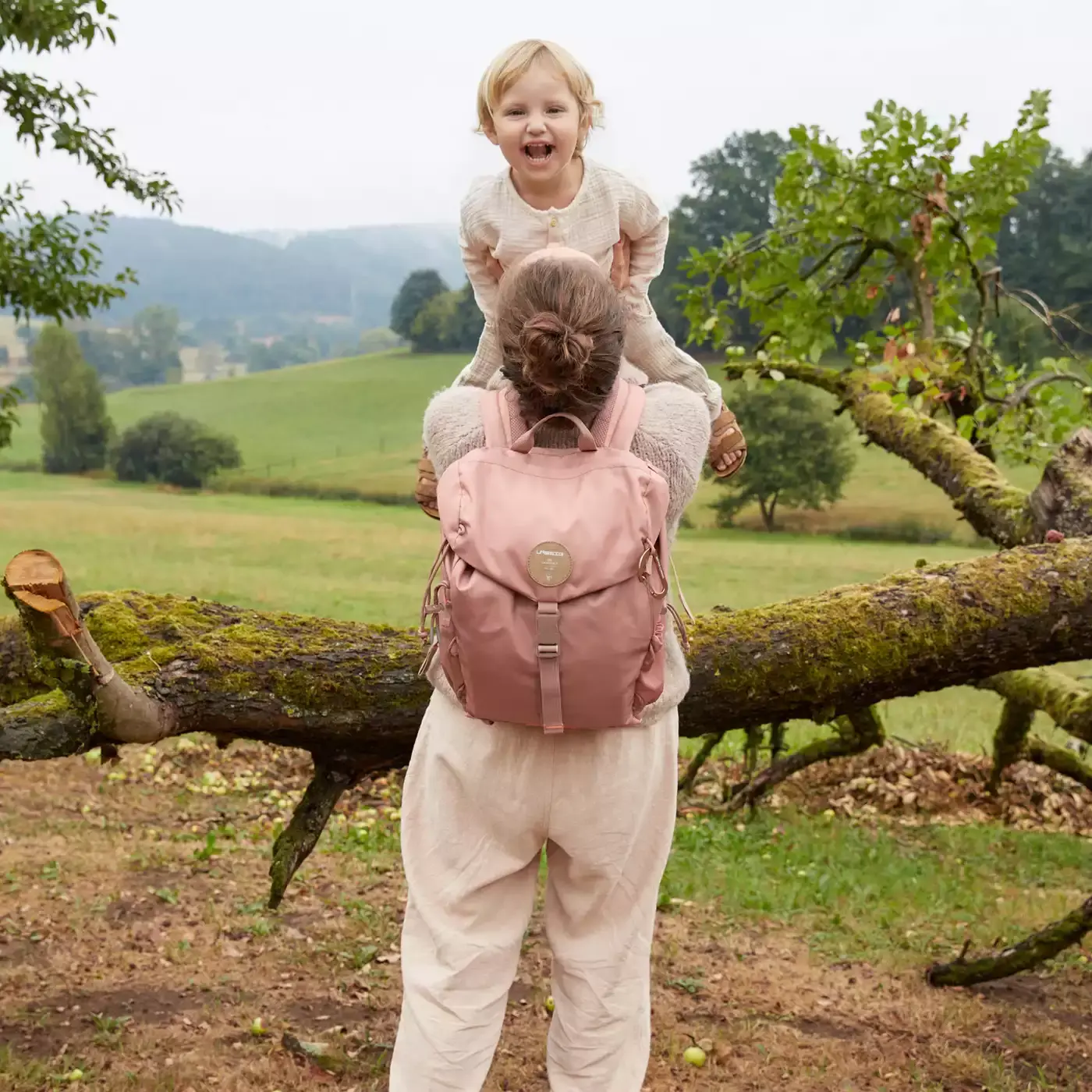 Outdoor Backpack Green Label Cinnamon LÄSSIG Rosa 2000579508400 2