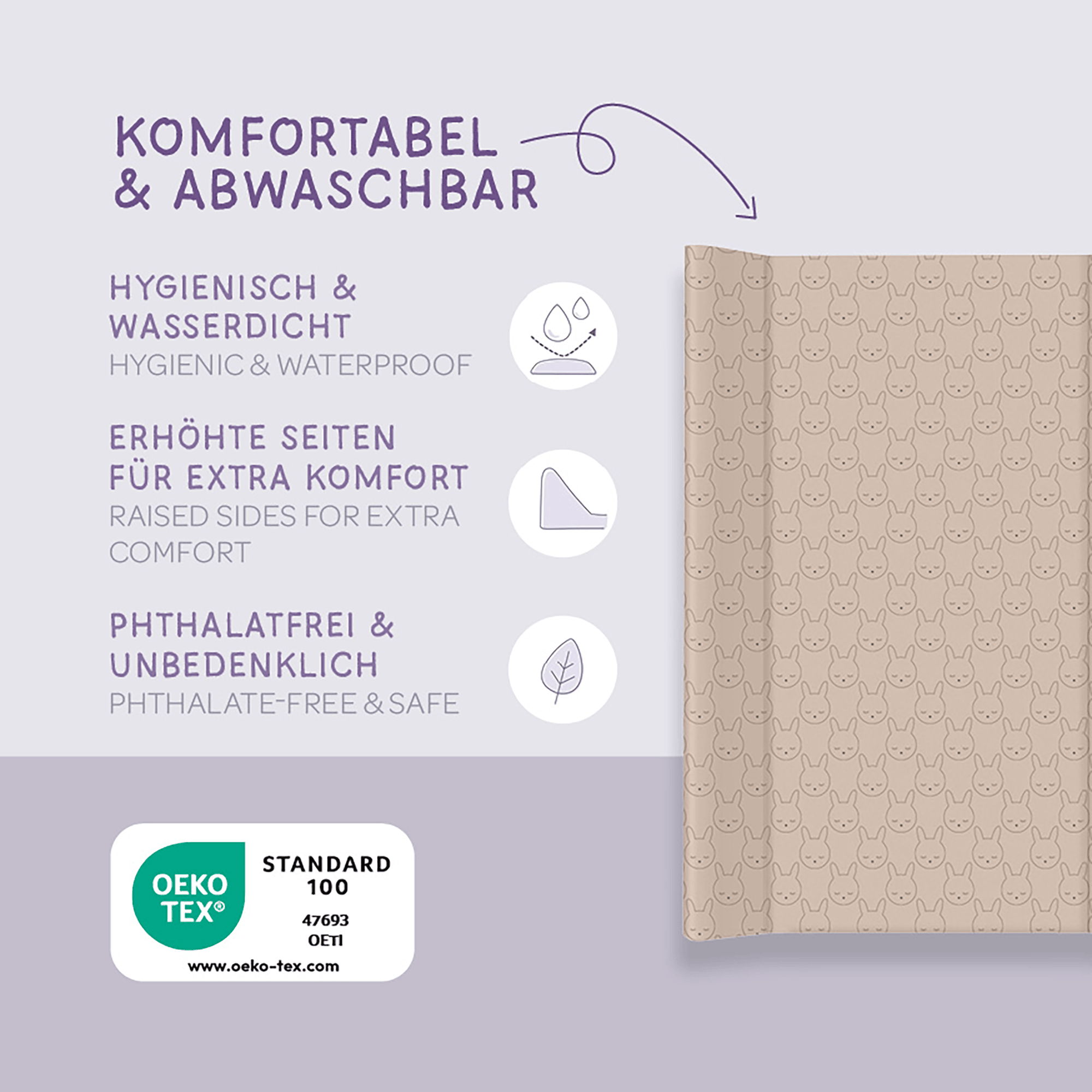 Wickelunterlagen, Träumeland, Beige – Produktansicht