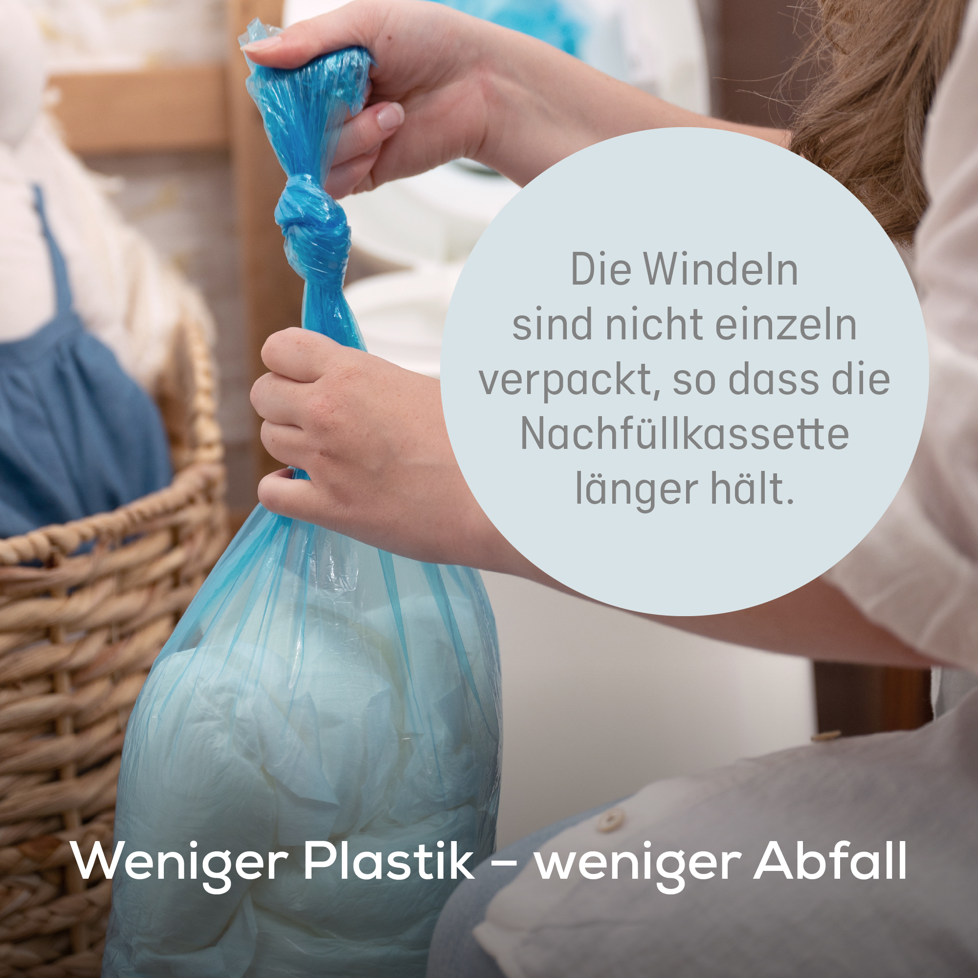 Windeleimer, Angelcare, Grau – Produktansicht