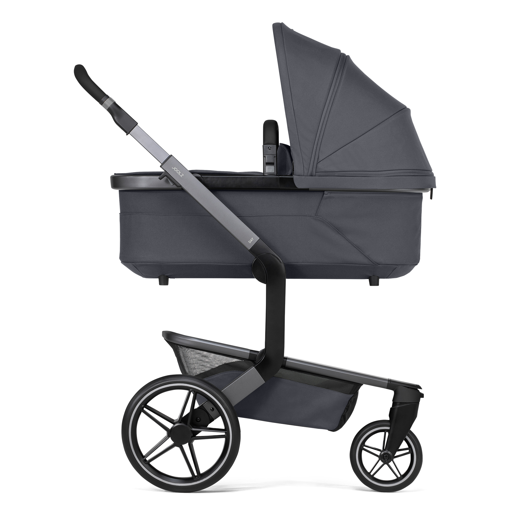 Kombi-Kinderwagen, JOOLZ, Grau – Besonderheit: Premium-Kombikinderwagen  – nutzbar ab Geburt bis ca. 5 Jahre (max. 22 kg)