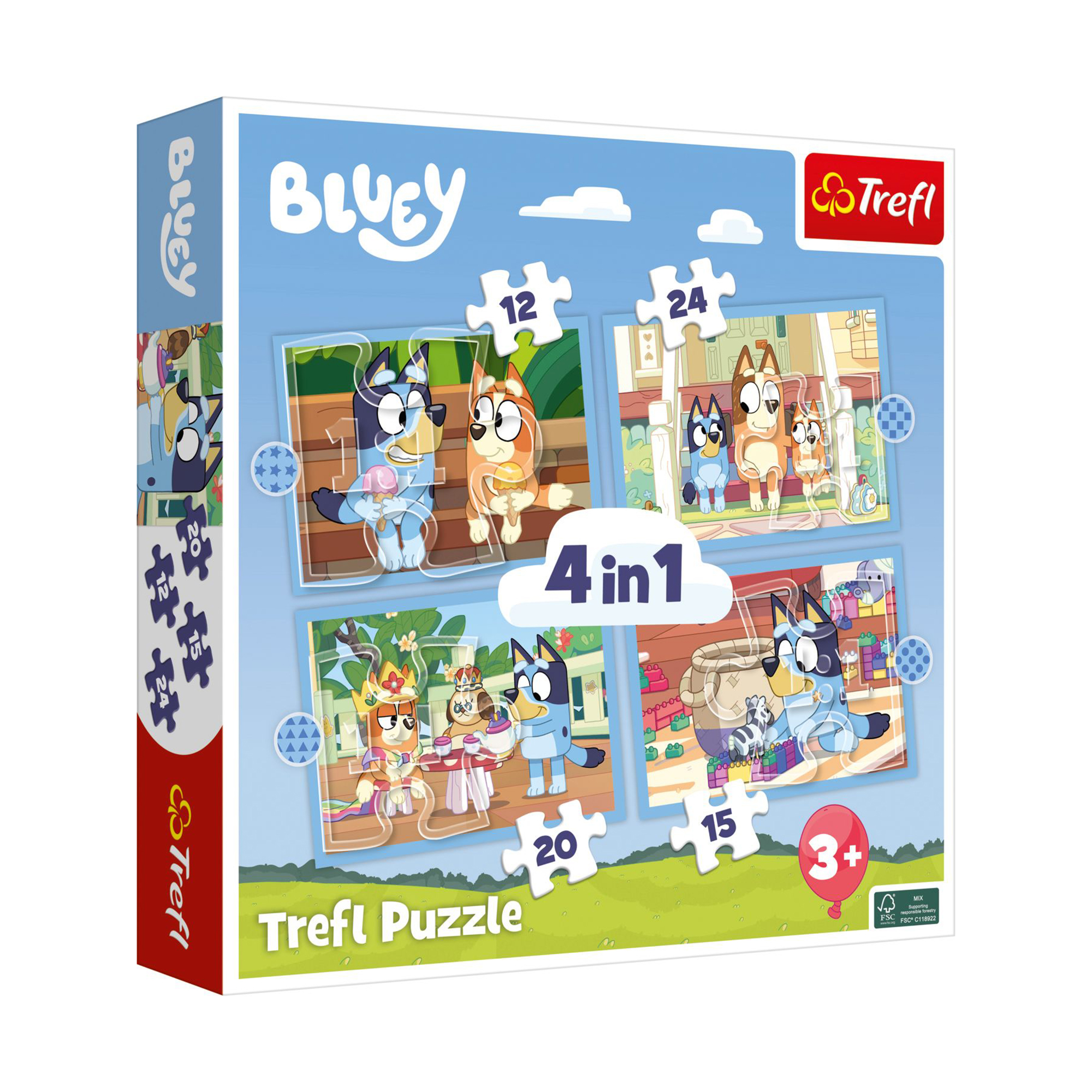 Puzzle, Trefl, Mehrfarbig – Besonderheit: 4 Puzzle mit unterschiedlicher Anzahl an Puzzleteilen