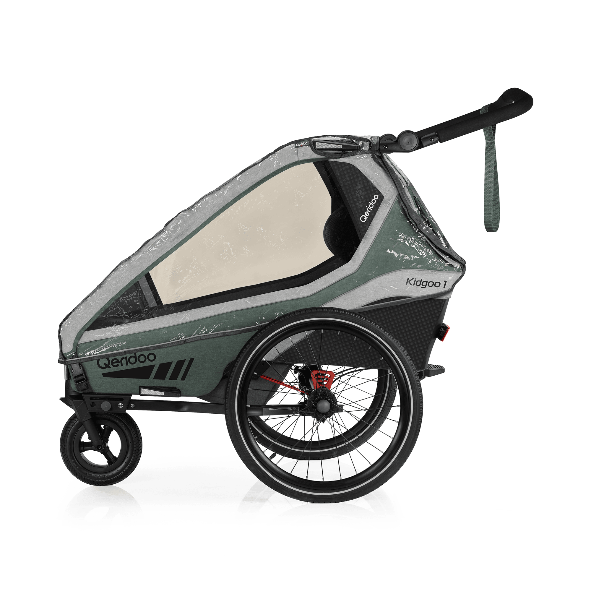 Fahrradanhänger Zubehör, Qeridoo, Transparent – Produktansicht