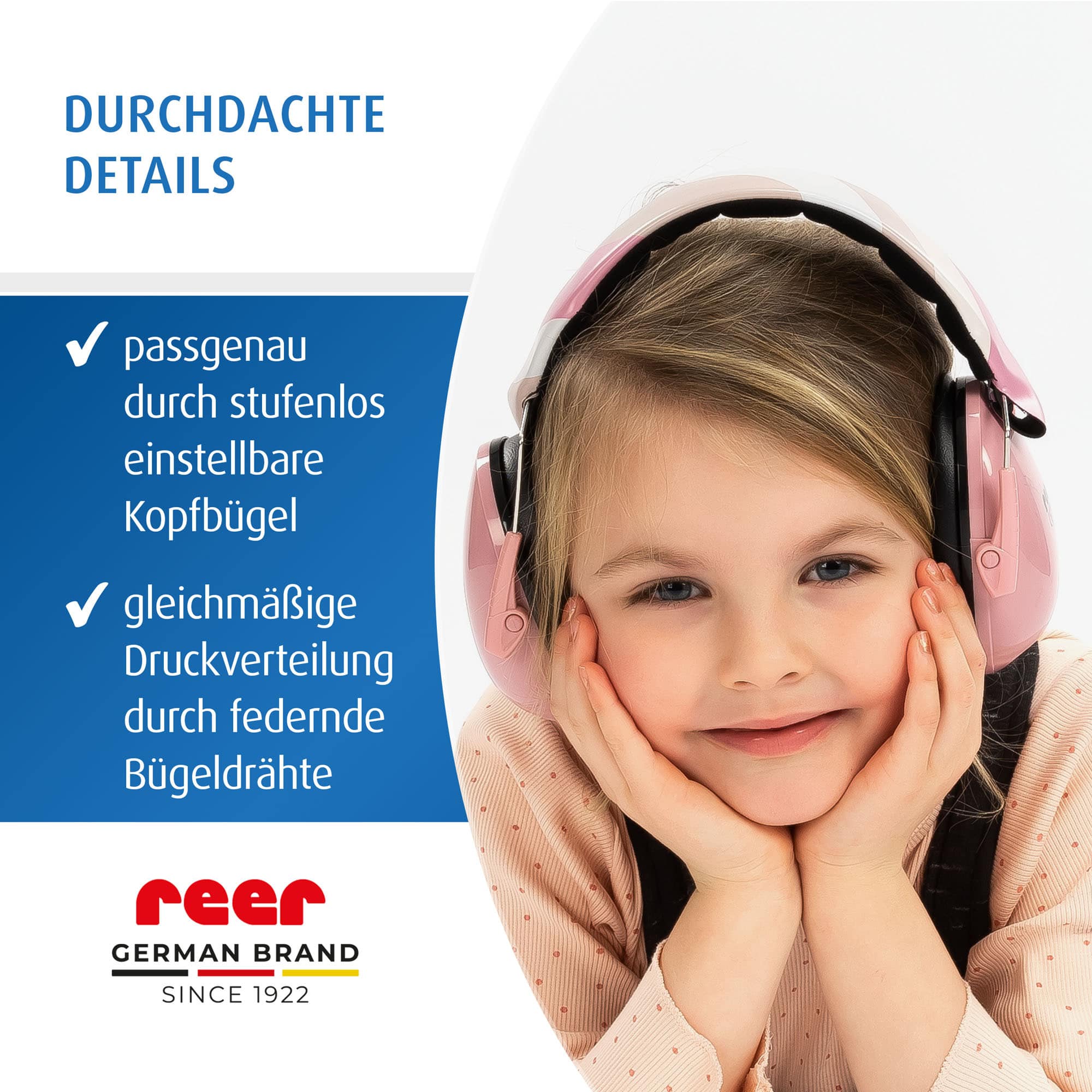 Gehörschutz, reer, Pink – Produktansicht