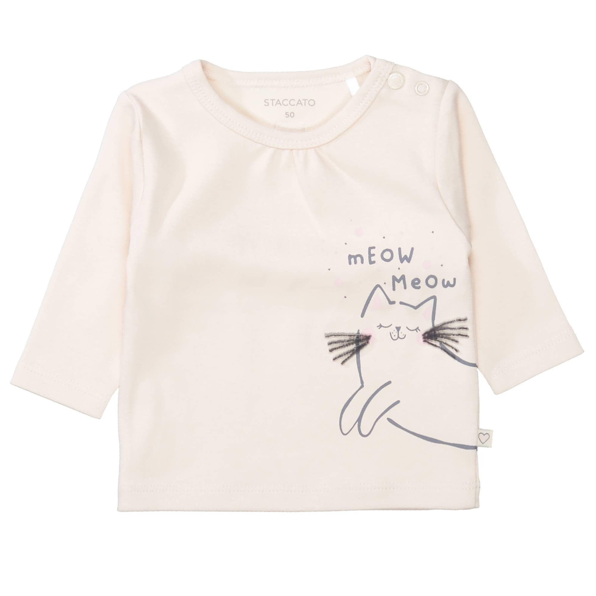 Langarmshirts, STACCATO, Grau – Besonderheit: aus 100% Baumwolle