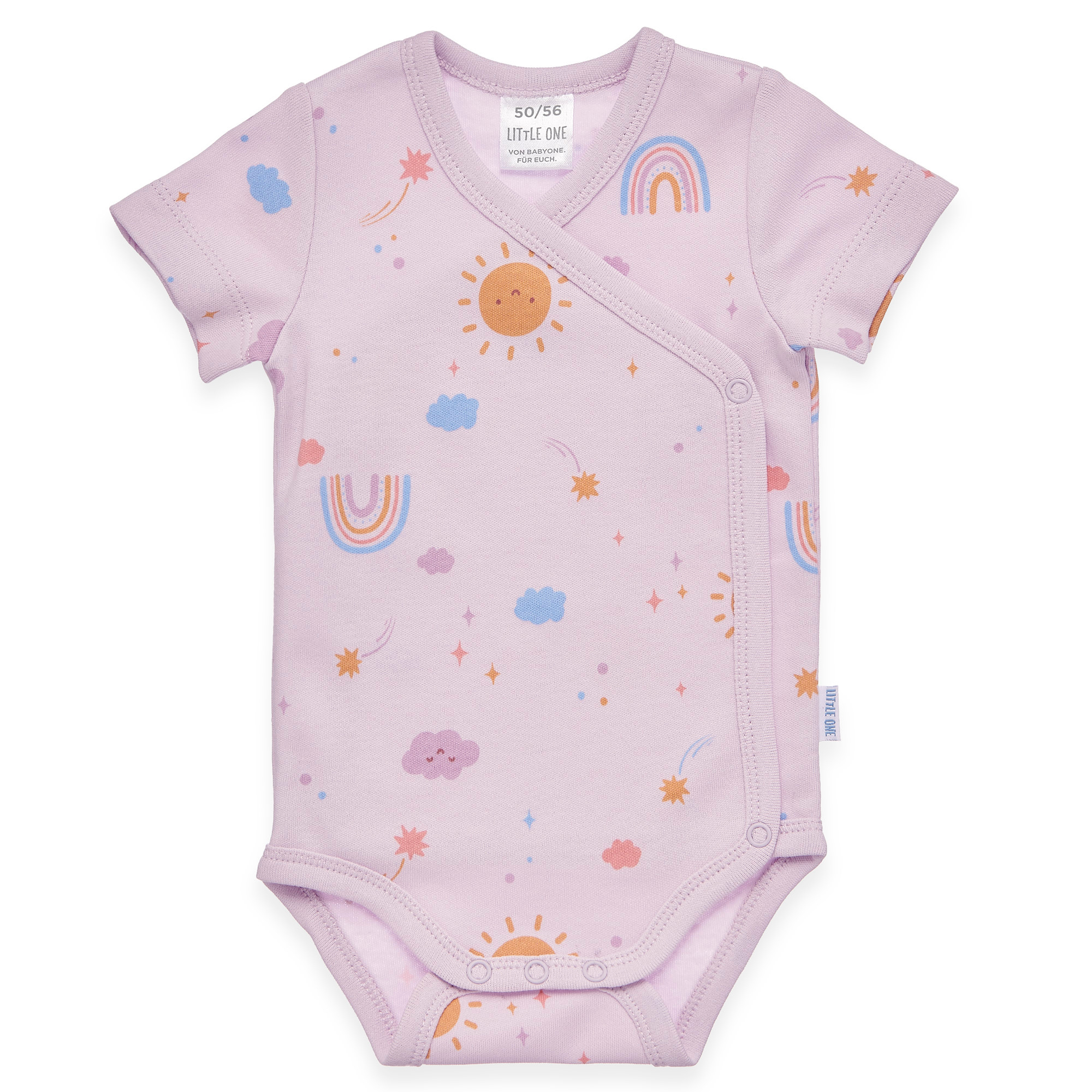 Wickelbodys, LITTLE ONE, Lila – Besonderheit: aus 100% Baumwolle