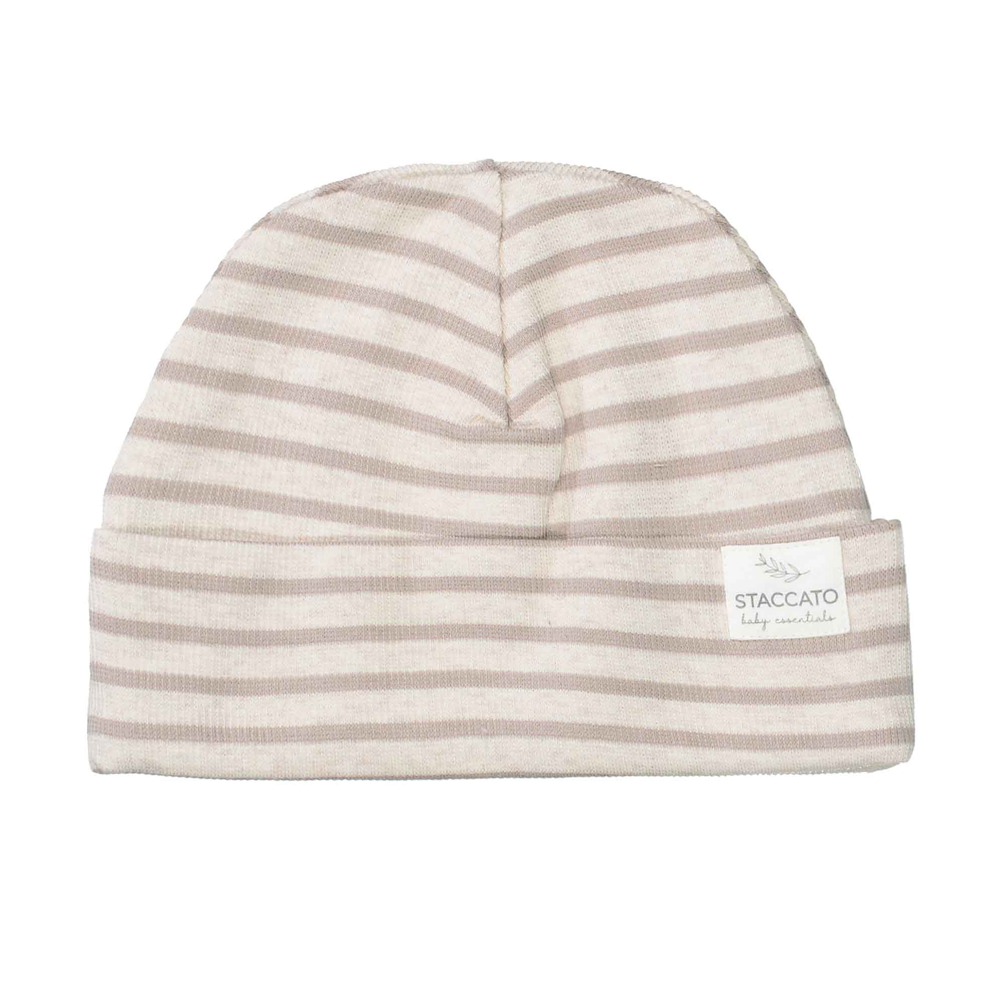 Beanie Mützen, STACCATO, Beige – Besonderheit: aus 95% Baumwolle