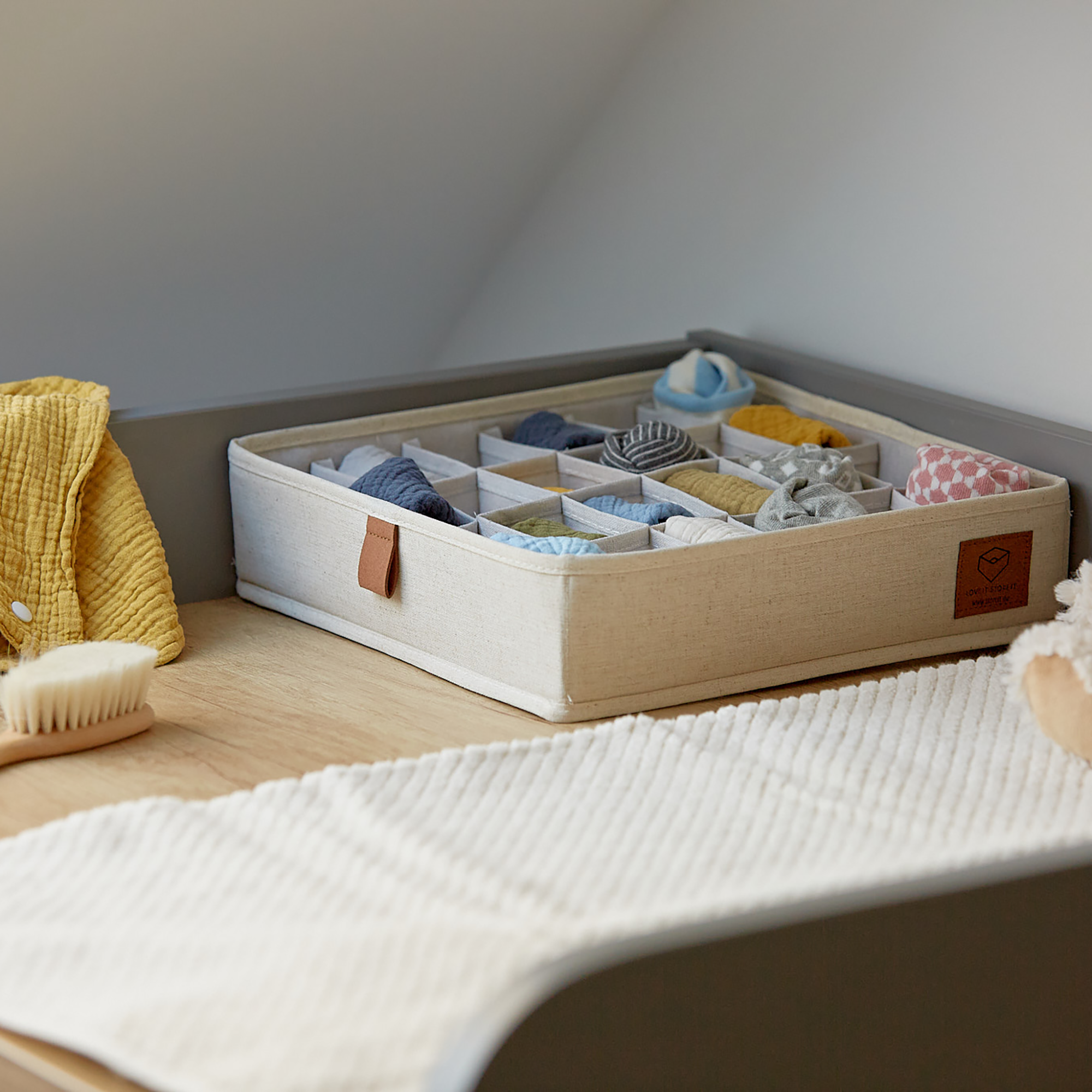 Aufbewahrungsboxen & Kisten, Store.it!, Beige – Besonderheit: 24 Fächer