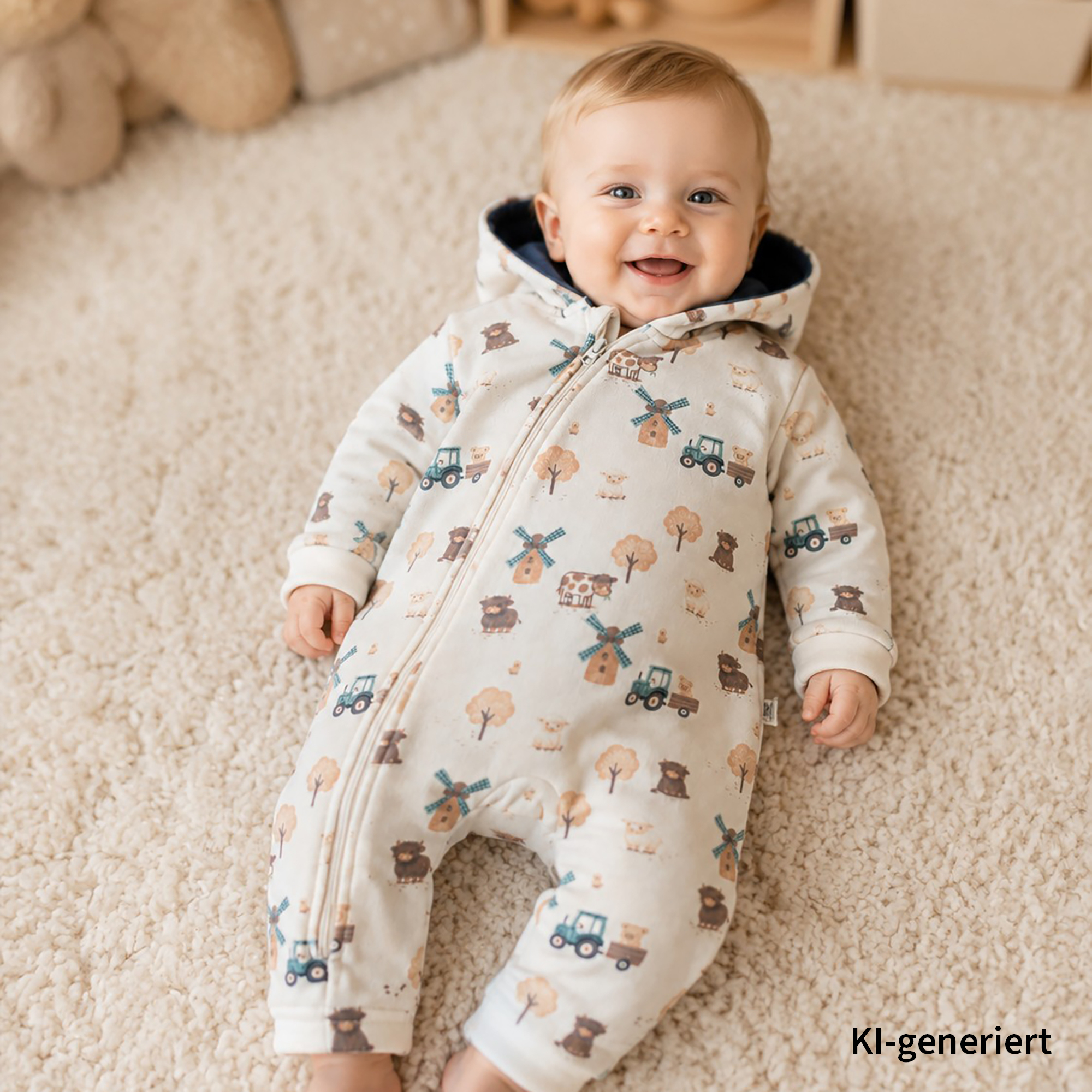 Overalls, LITTLE, Weiß – Besonderheit: aus 80% Baumwolle
