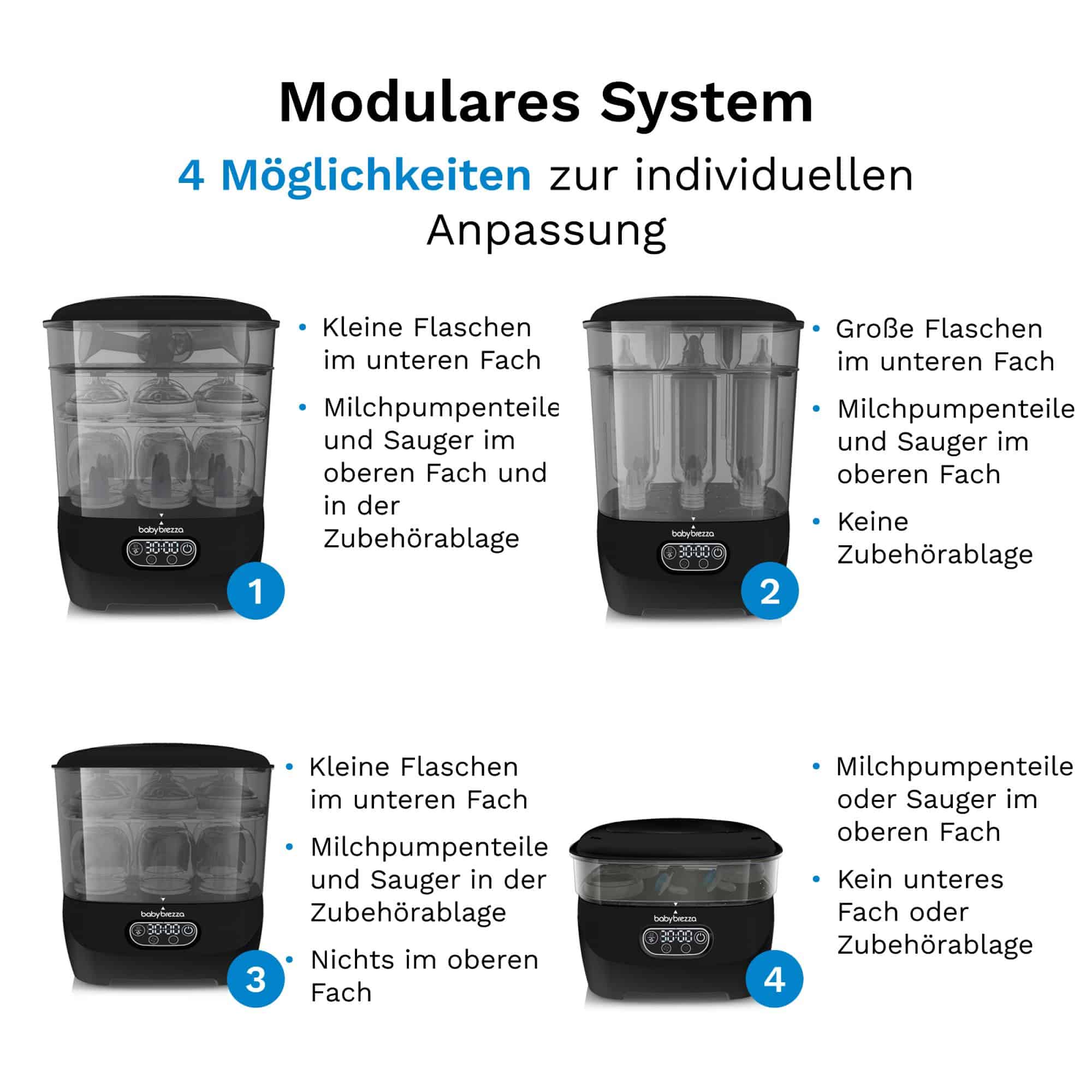 Vaporisatoren, babybrezza, Schwarz – Produktansicht